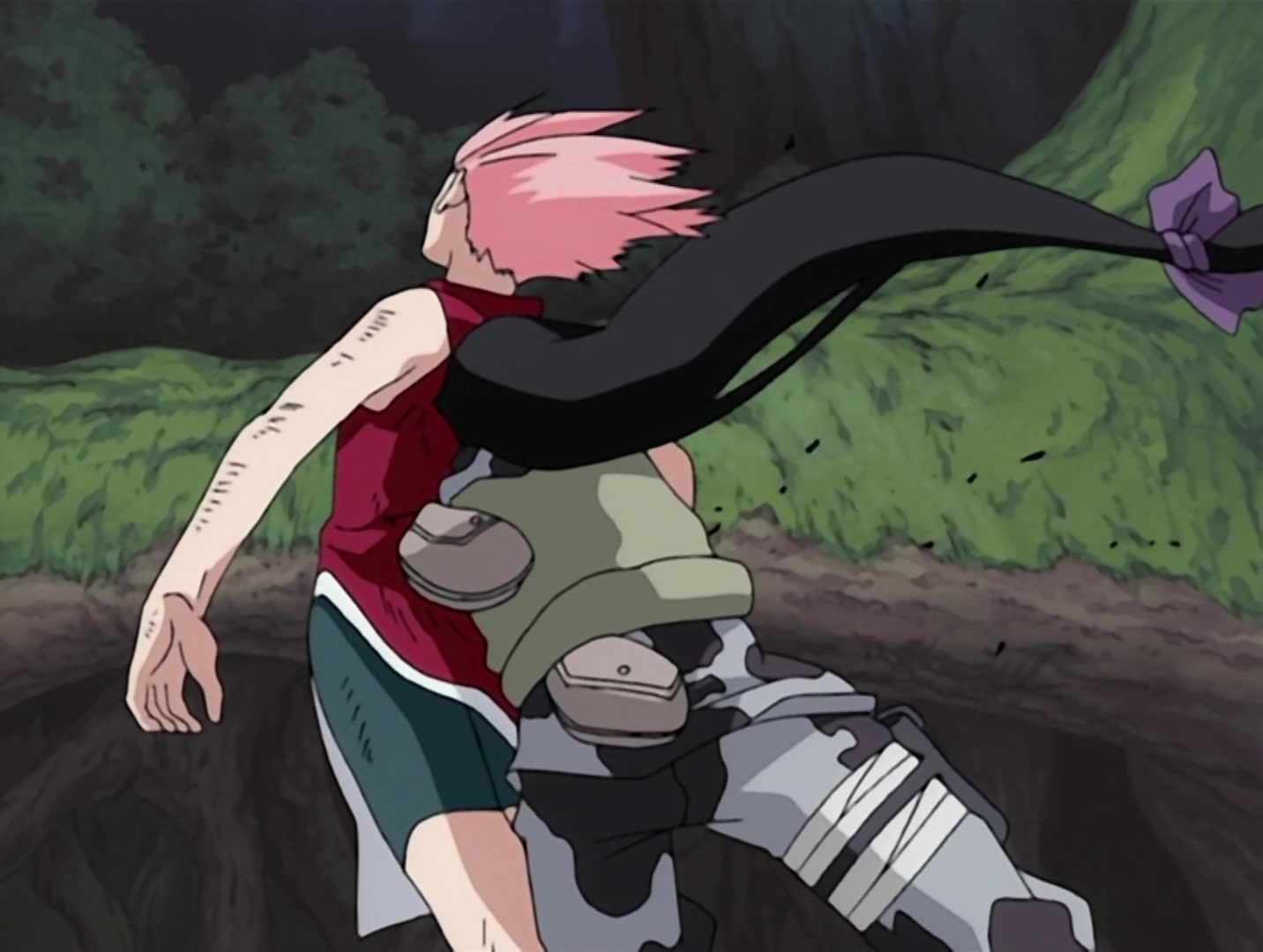 Naruto Ep 32: Bushy Brow's Pledge: Undying Love and Protection! @ 14:45