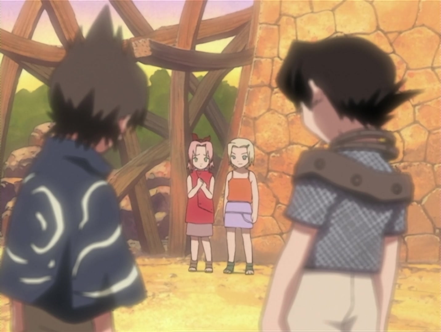 Naruto Ep 32: Bushy Brow's Pledge: Undying Love and Protection! @ 17:49