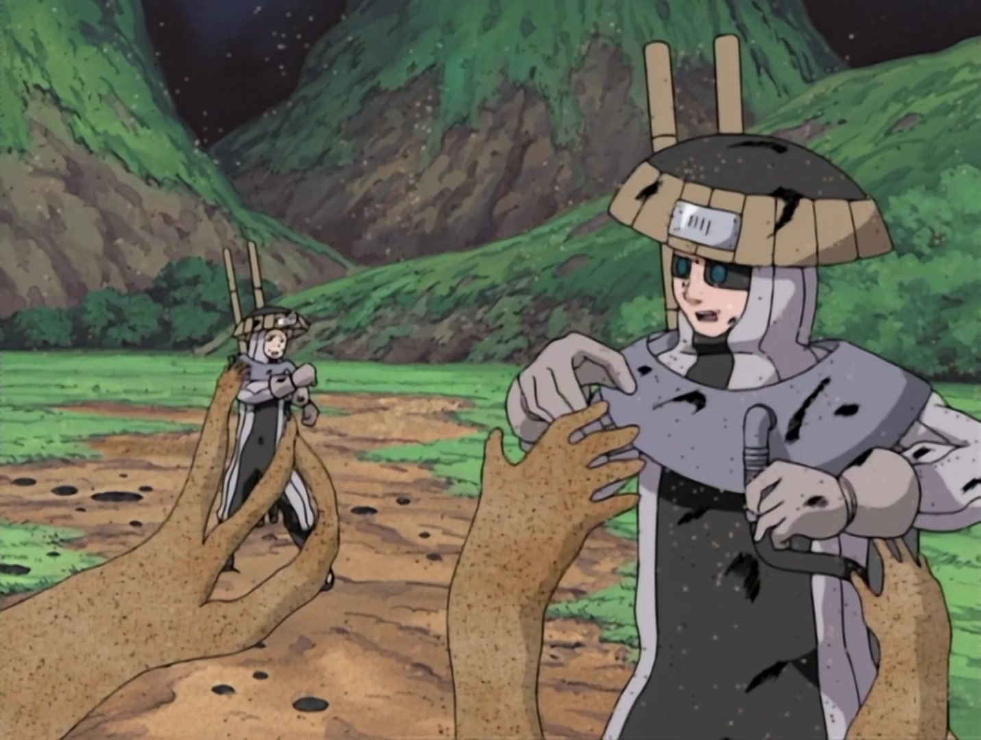 Naruto Ep 34: Akamaru Trembles: Gaara's Cruel Strength! @ 14:56