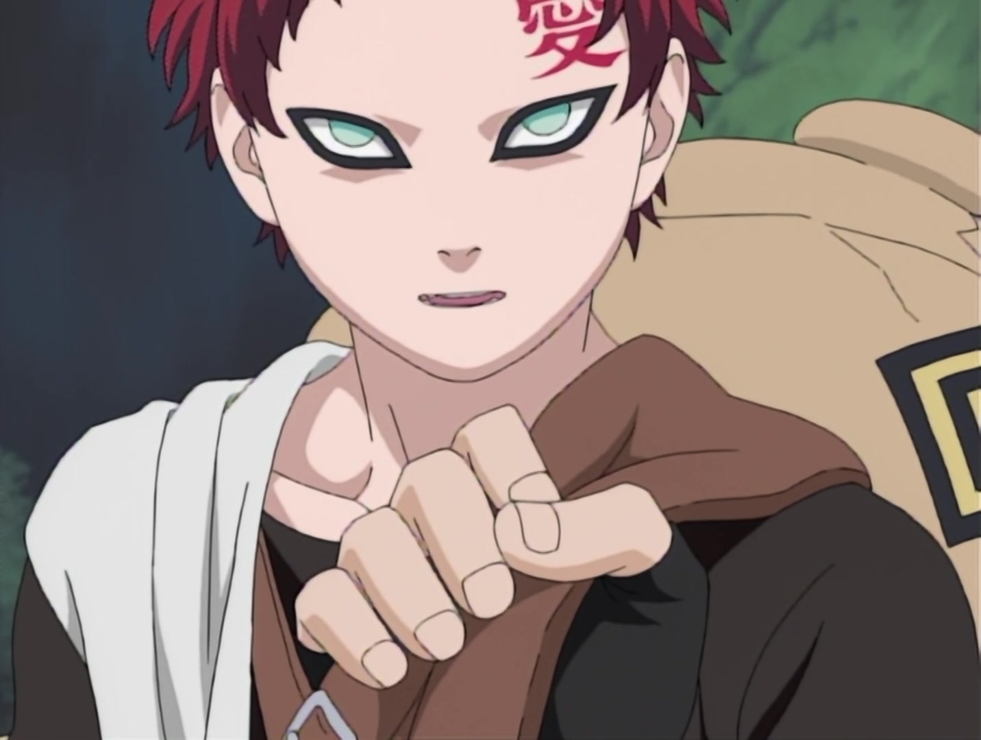 Naruto Ep 34: Akamaru Trembles: Gaara's Cruel Strength! @ 16:05