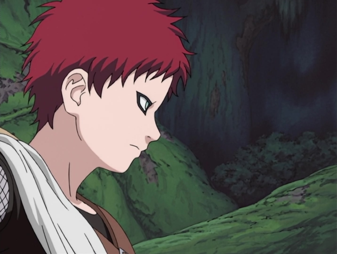 Naruto Ep 34: Akamaru Trembles: Gaara's Cruel Strength! @ 16:59