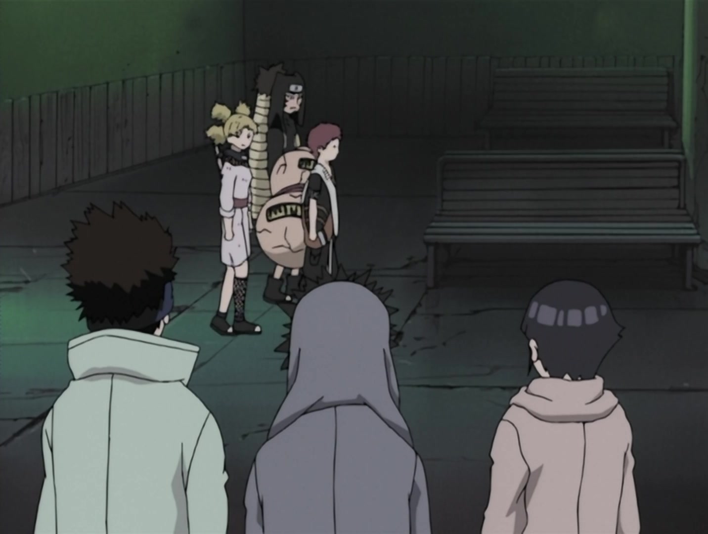 Naruto Ep 34: Akamaru Trembles: Gaara's Cruel Strength! @ 18:24