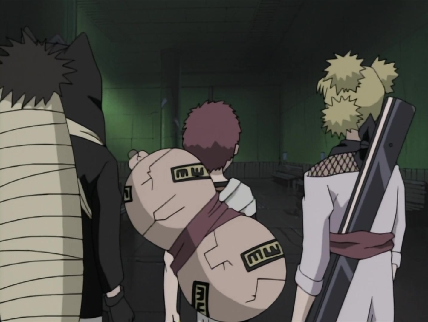 Naruto Ep 34: Akamaru Trembles: Gaara's Cruel Strength! @ 18:32