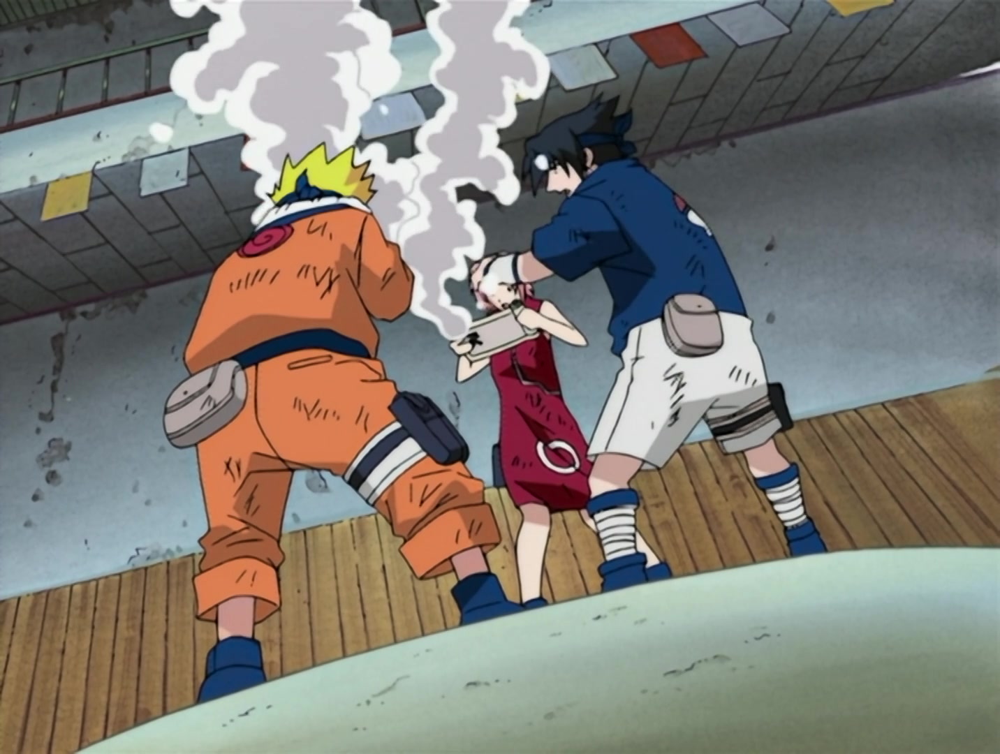 Naruto Ep 37: Surviving the Cut! The Rookie Nine Together Again! @ 03:02