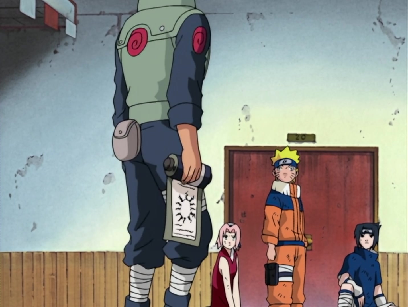 Naruto Ep 37: Surviving the Cut! The Rookie Nine Together Again! @ 05:23
