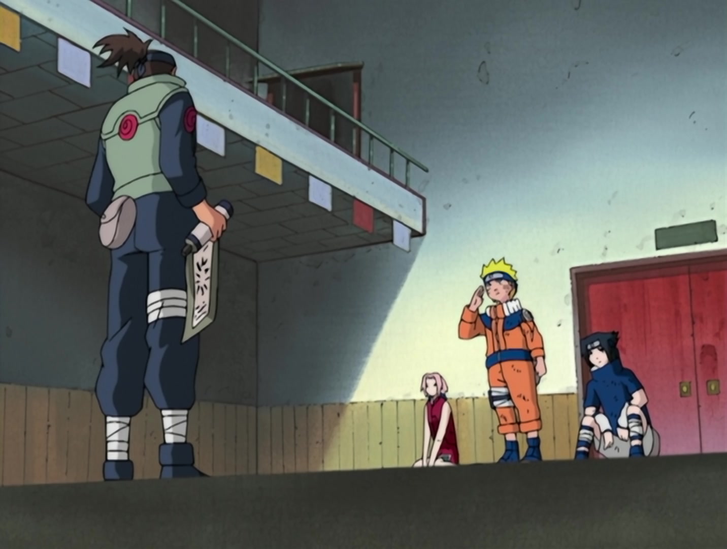 Naruto Ep 37: Surviving the Cut! The Rookie Nine Together Again! @ 08:40