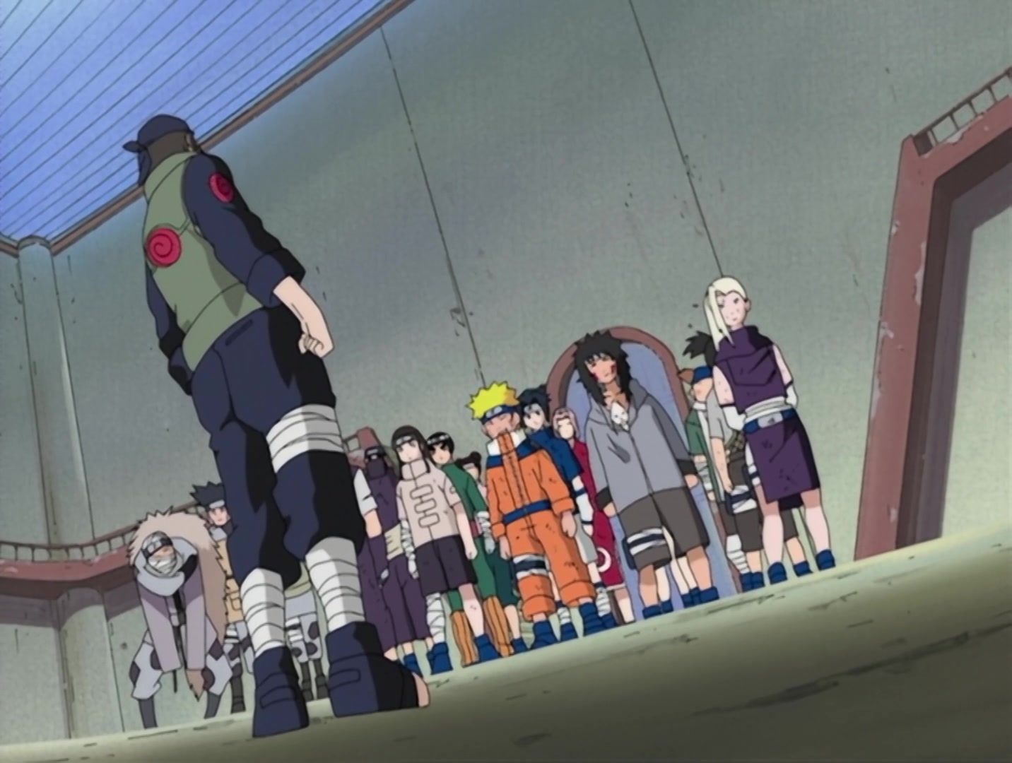 Naruto Ep 37: Surviving the Cut! The Rookie Nine Together Again! @ 21:11