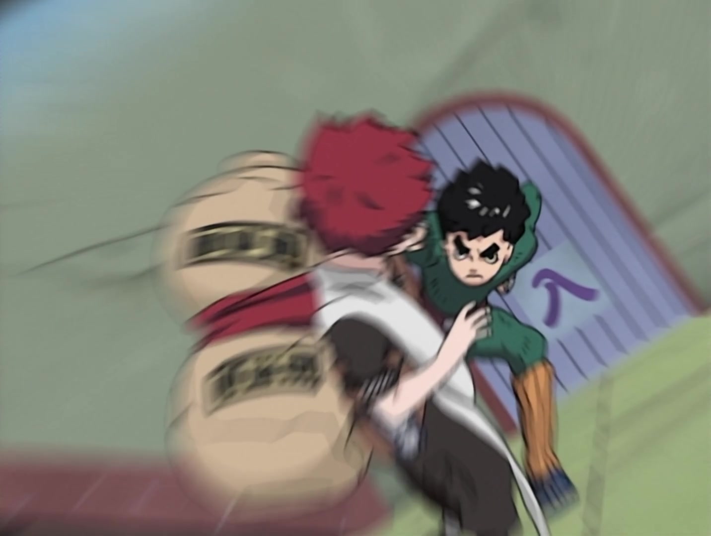 Naruto Ep 48: Gaara vs. Rock Lee: The Power of Youth Explodes! @ 15:31