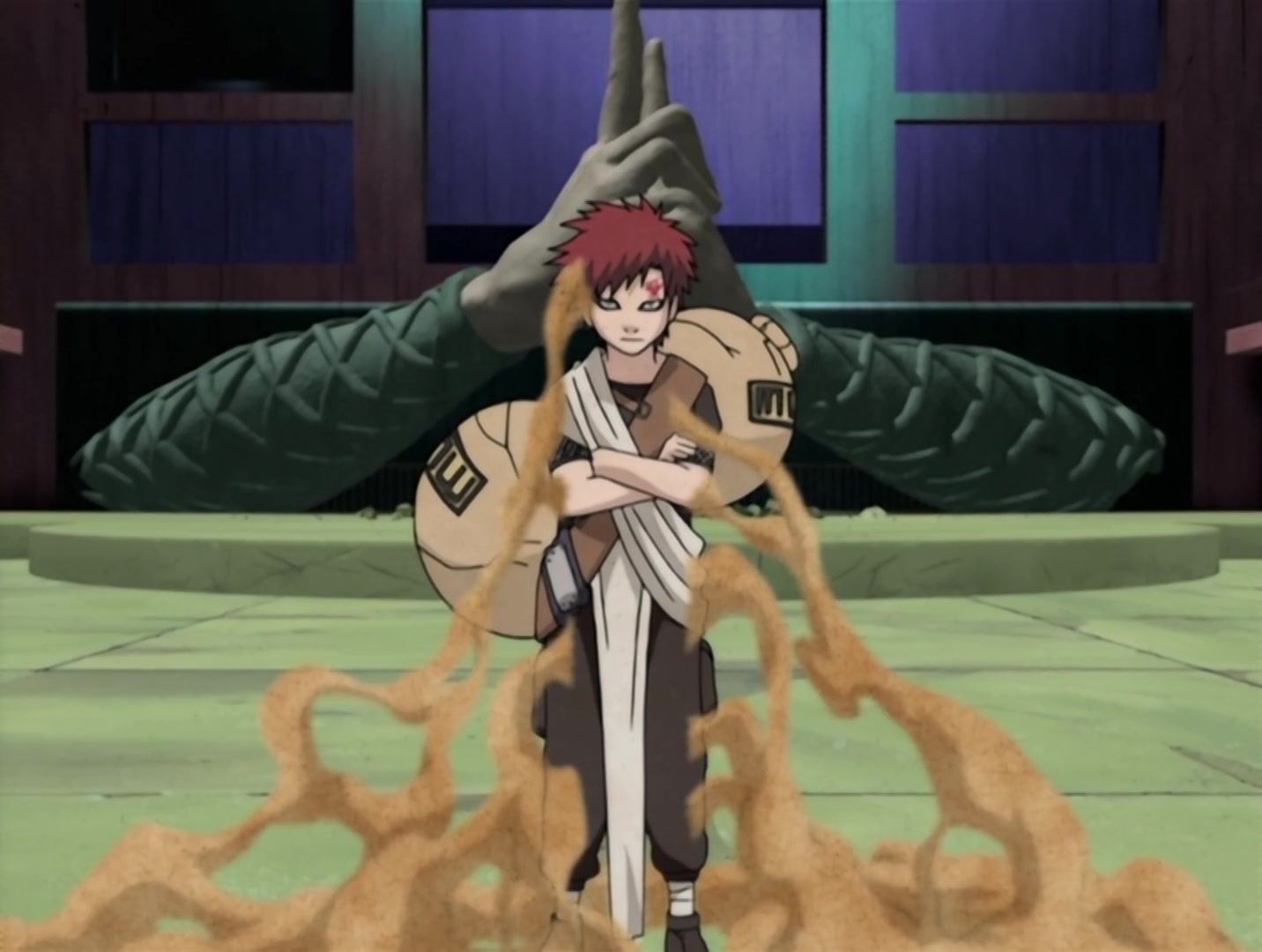 Naruto Ep 48: Gaara vs. Rock Lee: The Power of Youth Explodes! @ 17:11