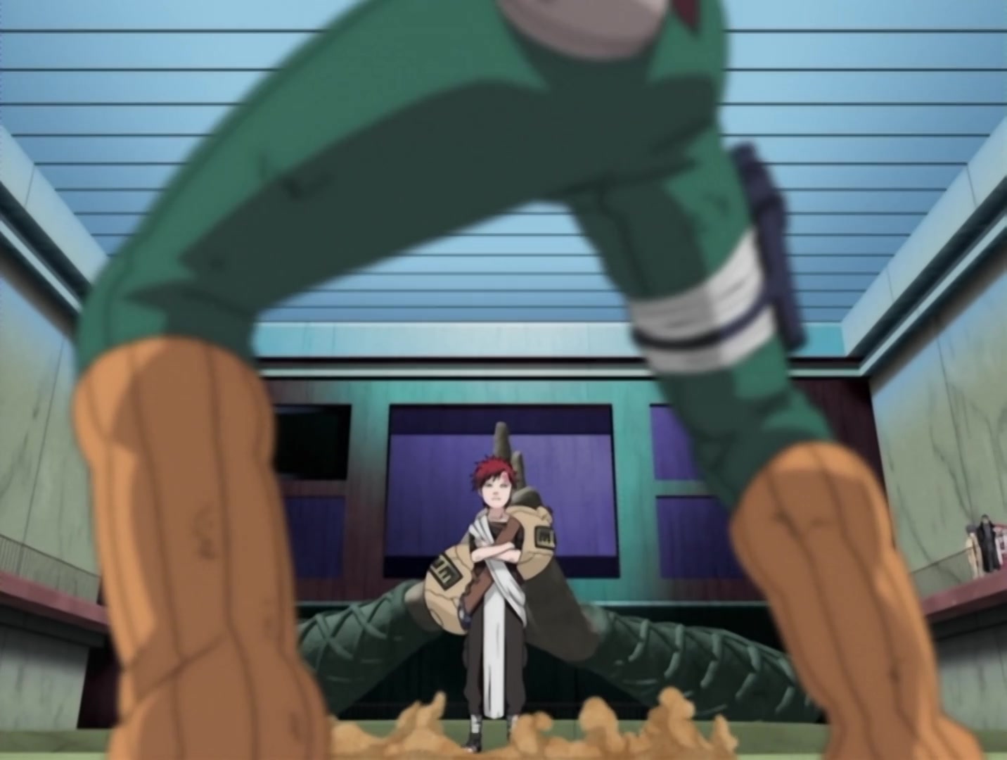 Naruto Ep 48: Gaara vs. Rock Lee: The Power of Youth Explodes! @ 17:25