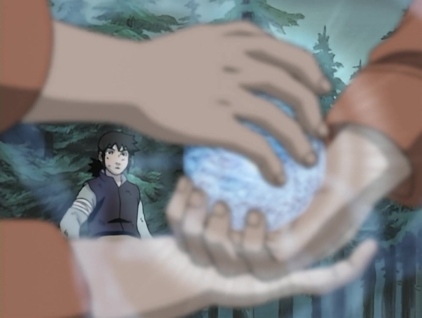 Naruto Ep 105: A Fierce Battle of Rolling Thunder! @ 11:28