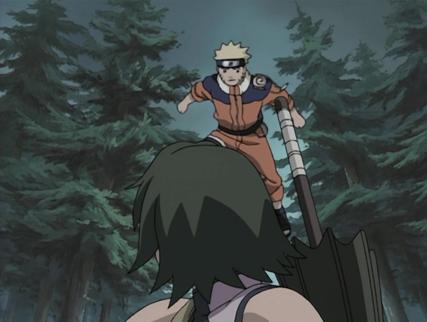 Naruto Ep 105: A Fierce Battle of Rolling Thunder! @ 11:42