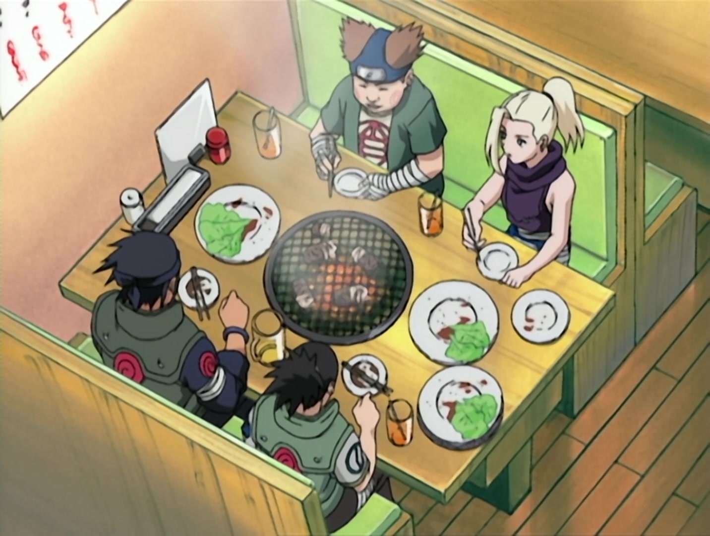 Naruto Ep 107: The Battle Begins: Naruto vs. Sasuke @ 05:26