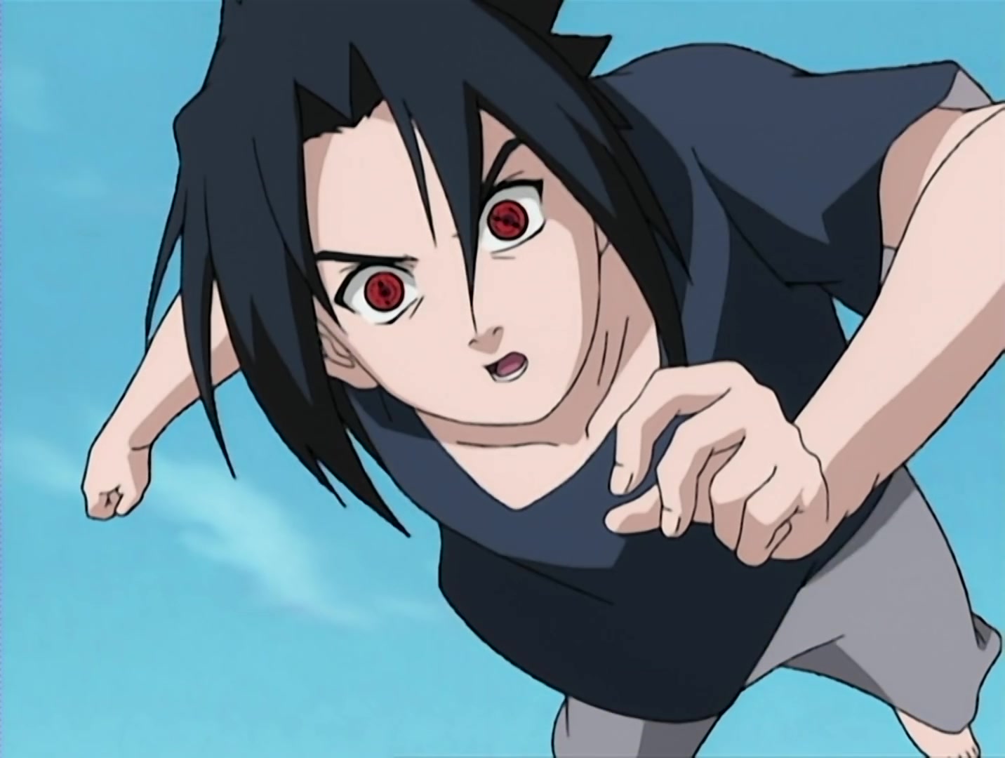 Naruto Ep 107: The Battle Begins: Naruto vs. Sasuke @ 20:35