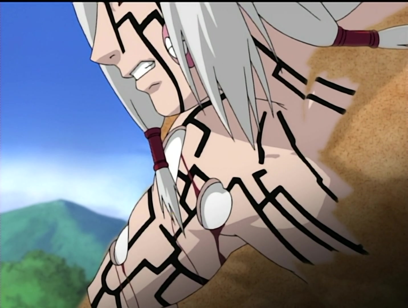 Naruto Ep 126: Showdown: Gaara vs. Kimimaro @ 10:18