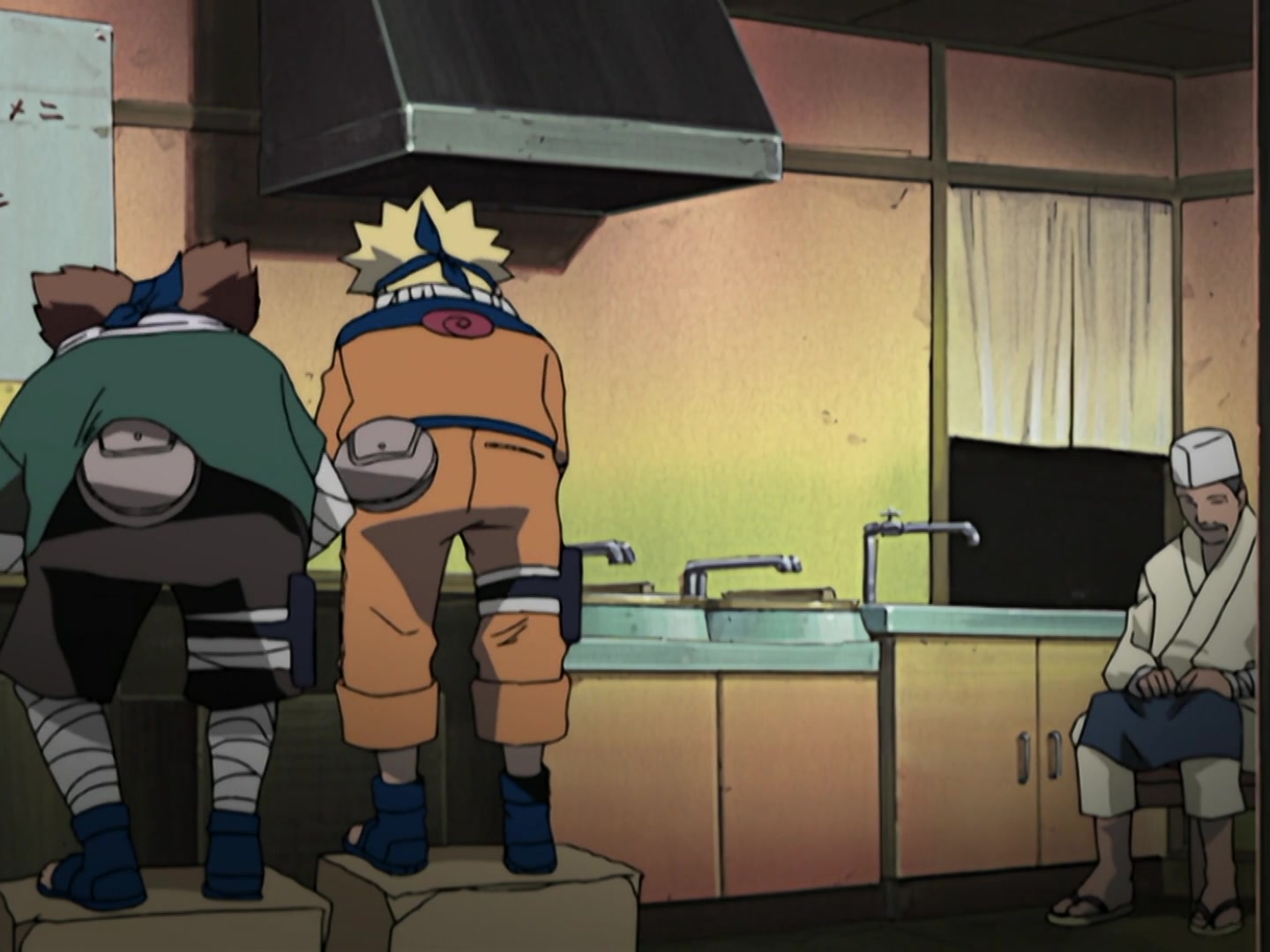 Naruto Ep 168: Mix It, Stretch It, Boil It Up! Burn, Copper Pot, Burn! @ 10:03