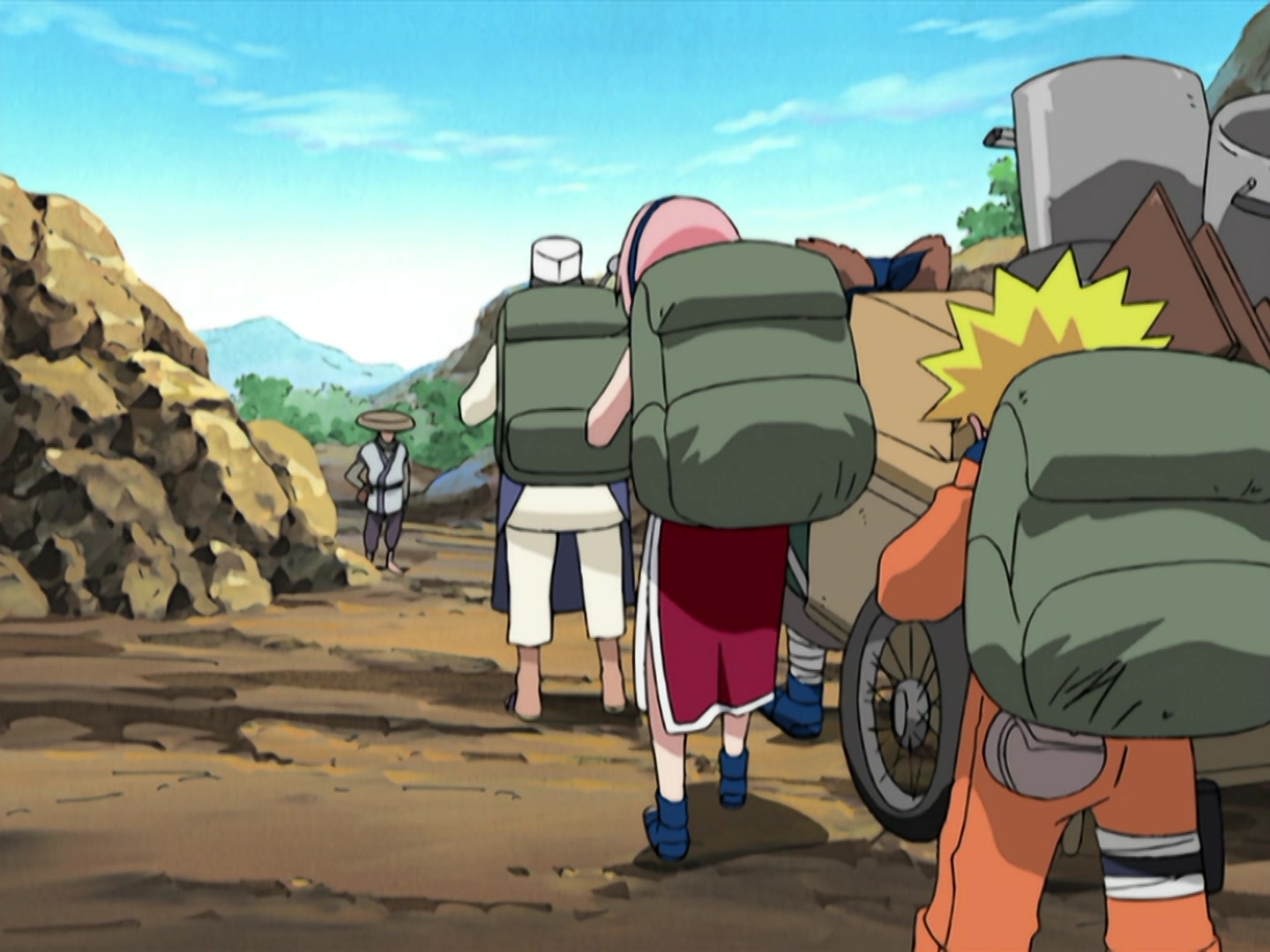 Naruto Ep 168: Mix It, Stretch It, Boil It Up! Burn, Copper Pot, Burn! @ 11:00
