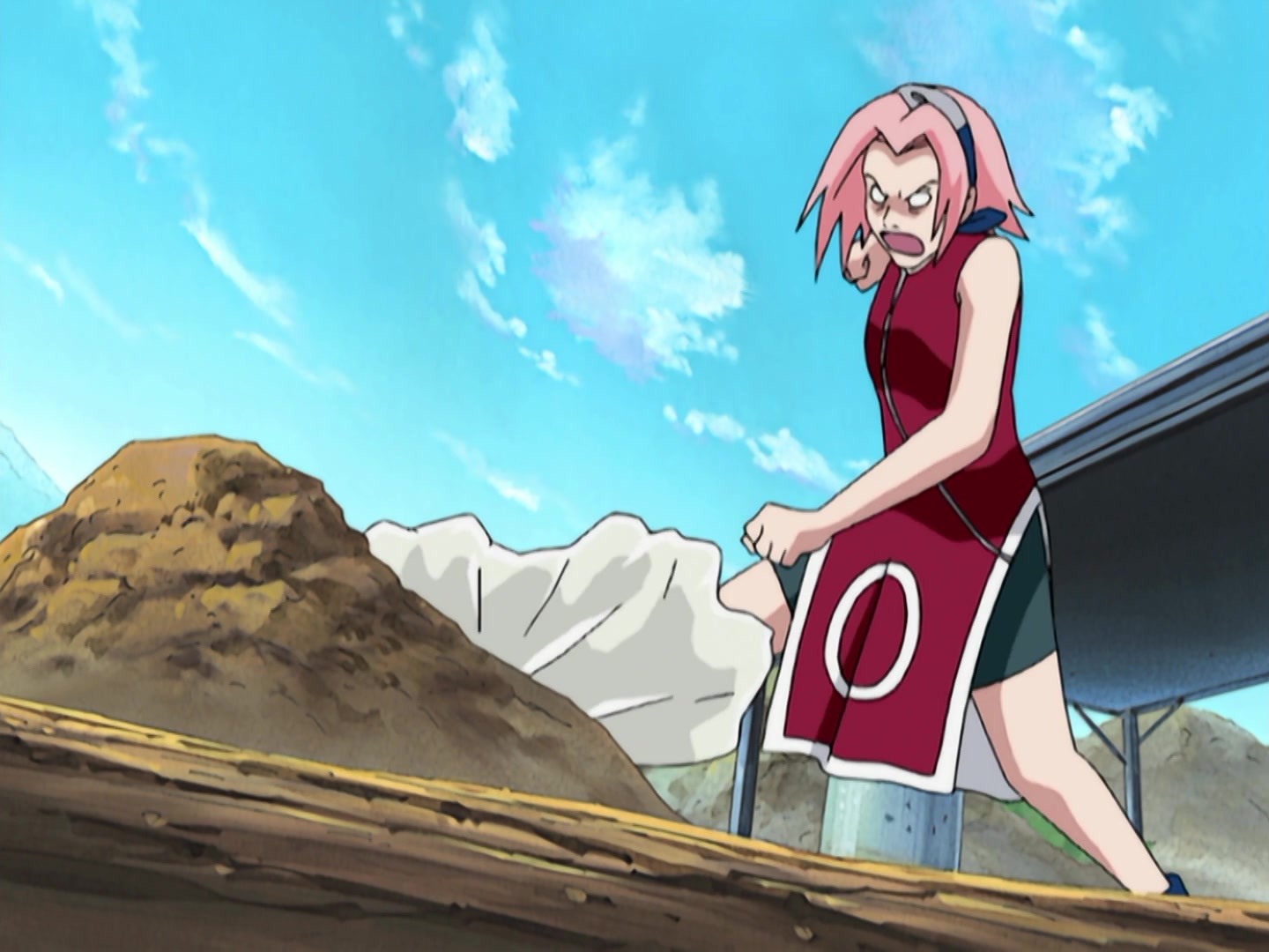 Naruto Ep 168: Mix It, Stretch It, Boil It Up! Burn, Copper Pot, Burn! @ 14:56