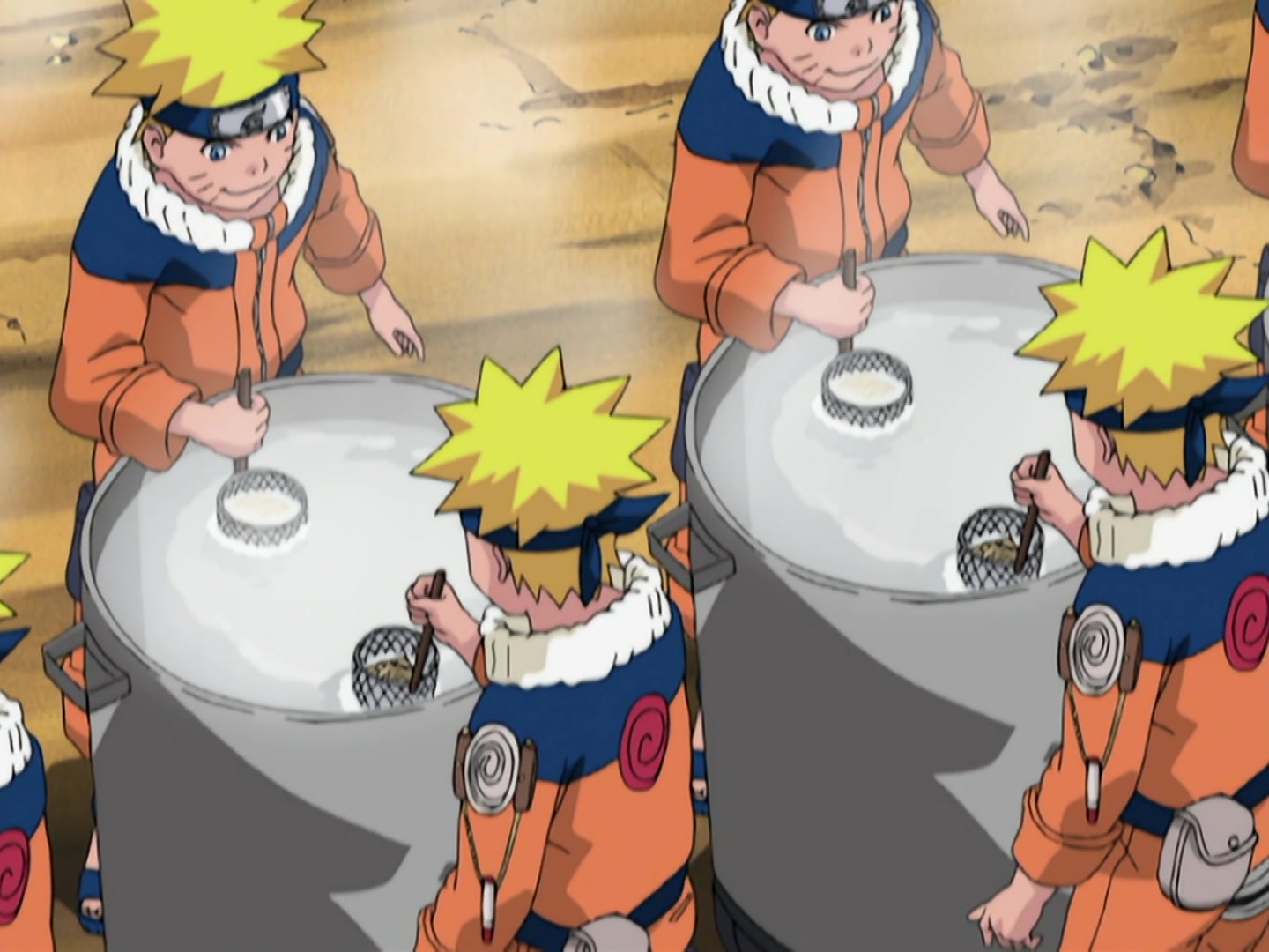 Naruto Ep 168: Mix It, Stretch It, Boil It Up! Burn, Copper Pot, Burn! @ 16:50