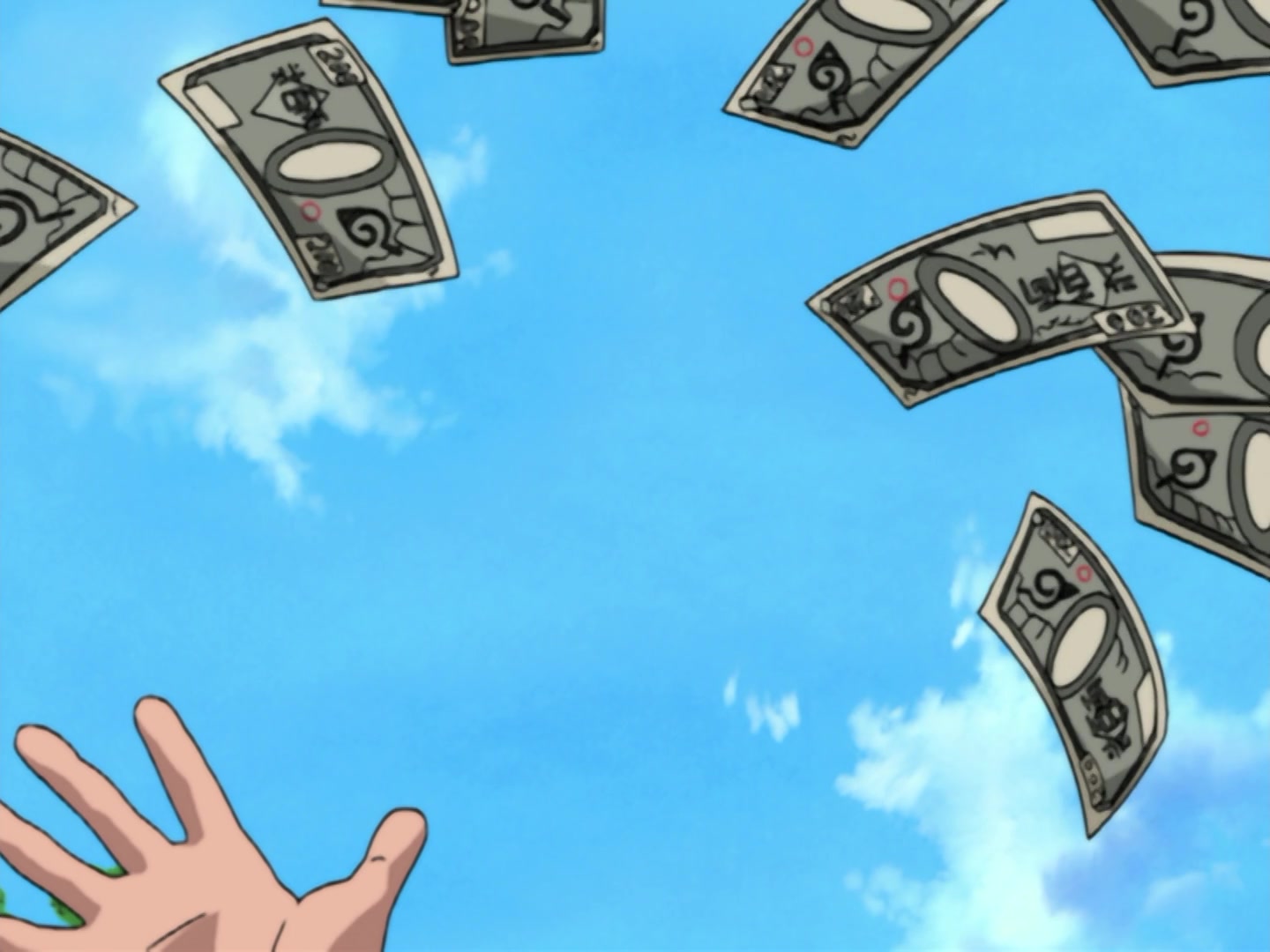 Naruto Ep 174: Impossible! Celebrity Ninja Art - Money Style Jutsu! @ 10:03
