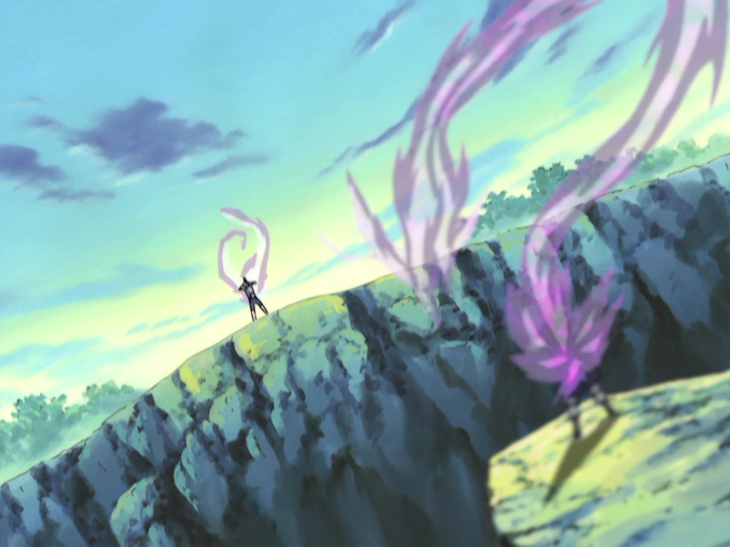 Naruto Ep 180: Hidden Jutsu! The Price of the Ninja Art: Kujaku! @ 14:34