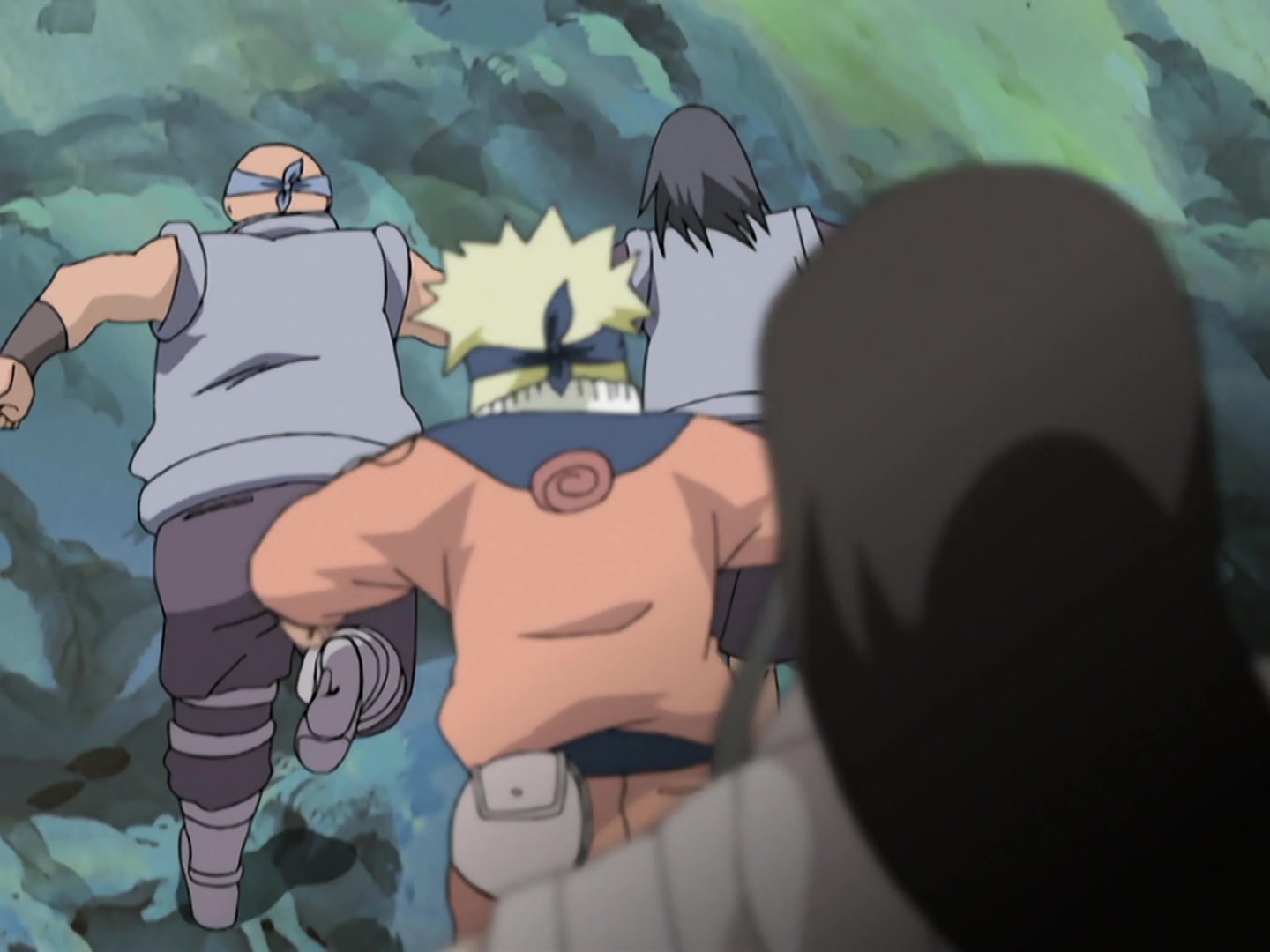 Naruto Ep 180: Hidden Jutsu! The Price of the Ninja Art: Kujaku! @ 15:39
