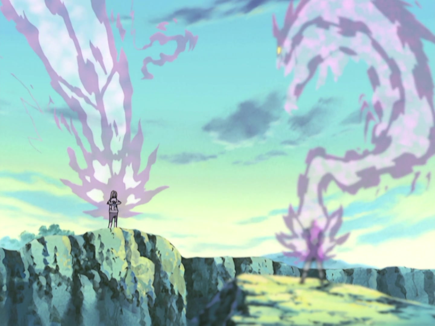 Naruto Ep 180: Hidden Jutsu! The Price of the Ninja Art: Kujaku! @ 17:19