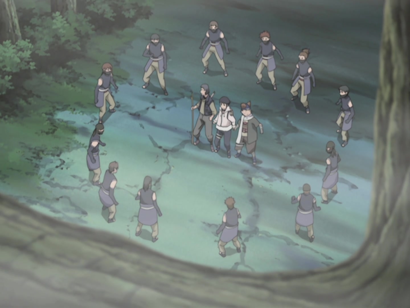 Naruto Ep 190: The Byakugan Sees the Blind Spot @ 19:34