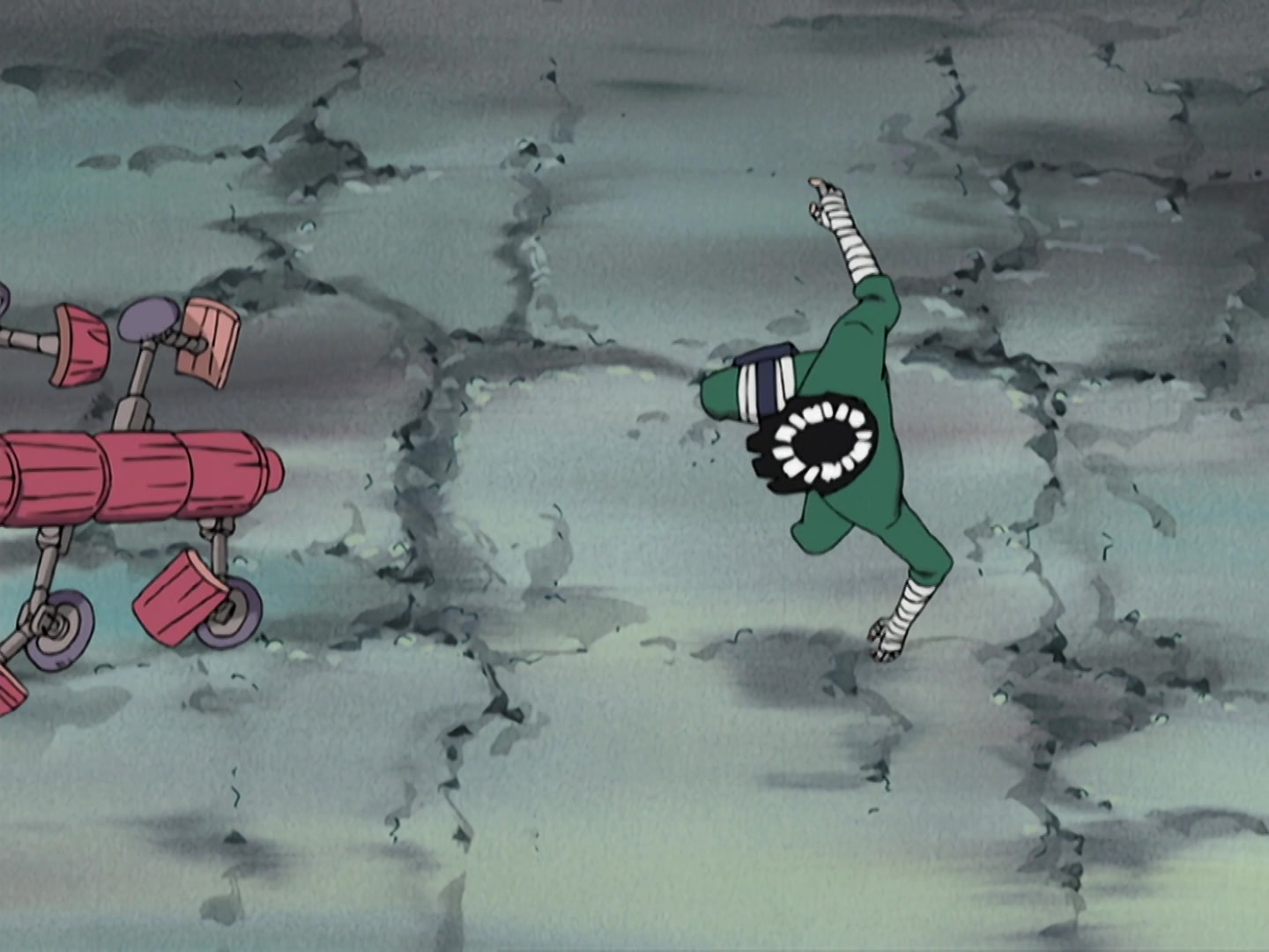 Naruto Ep 196: Hot-Blooded Confrontation: Student vs. Sensei @ 11:00