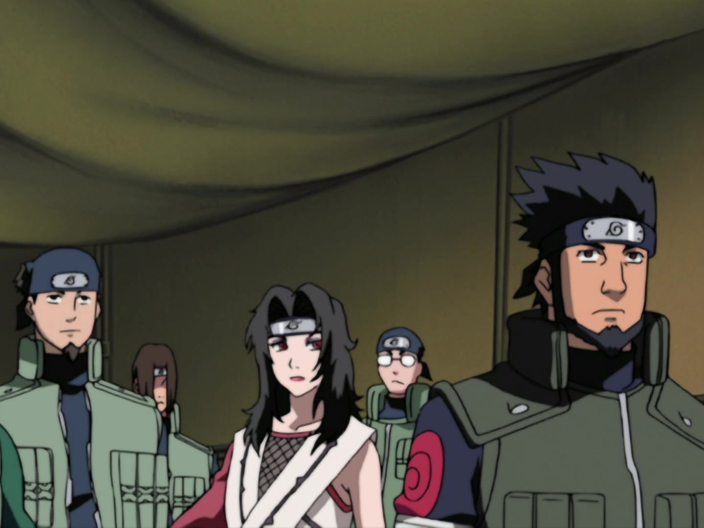 Naruto Ep 197: Crisis! The Hidden Leaf 11 Gather! @ 06:36