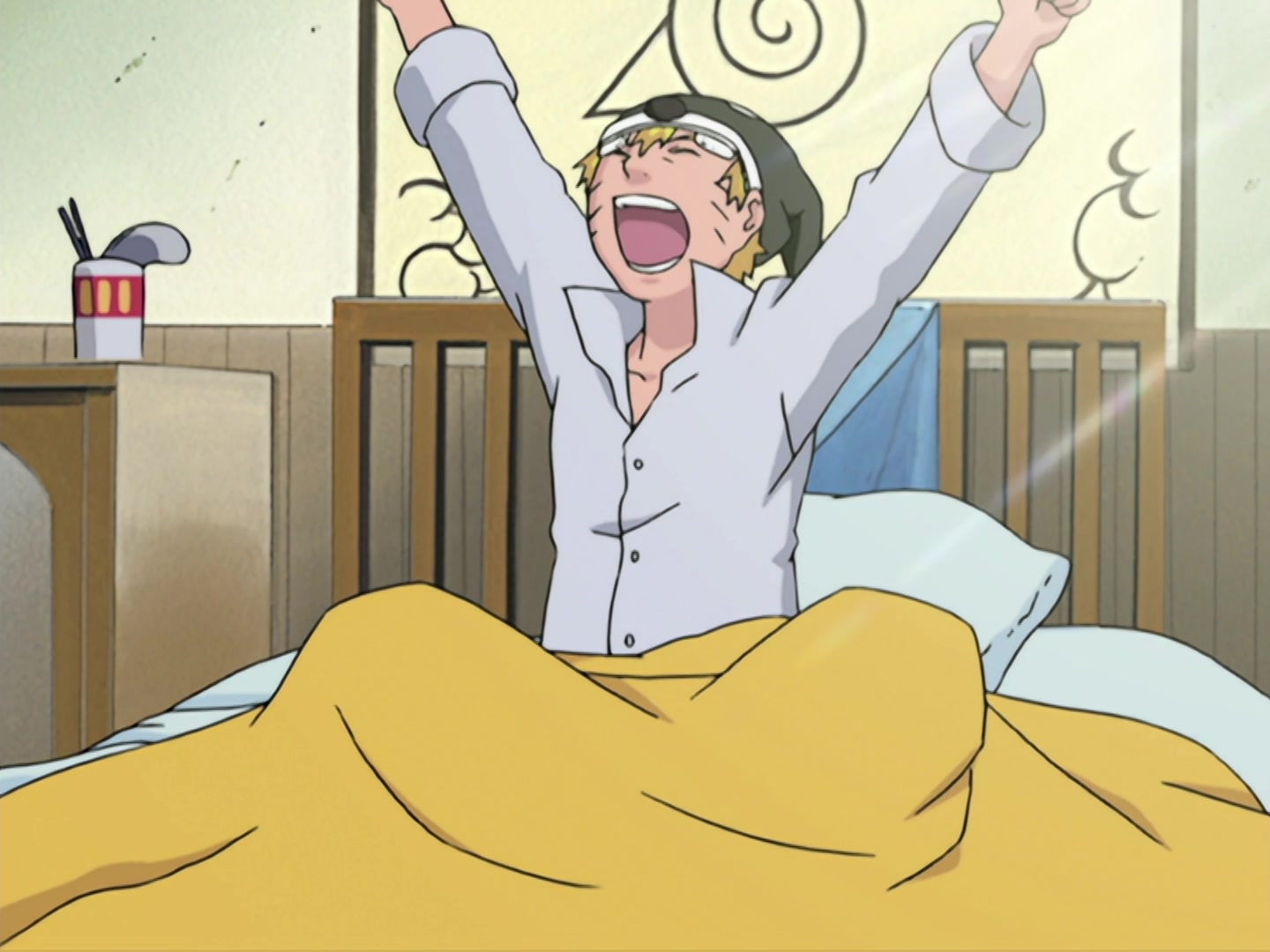 Naruto Ep 197: Crisis! The Hidden Leaf 11 Gather! @ 07:33