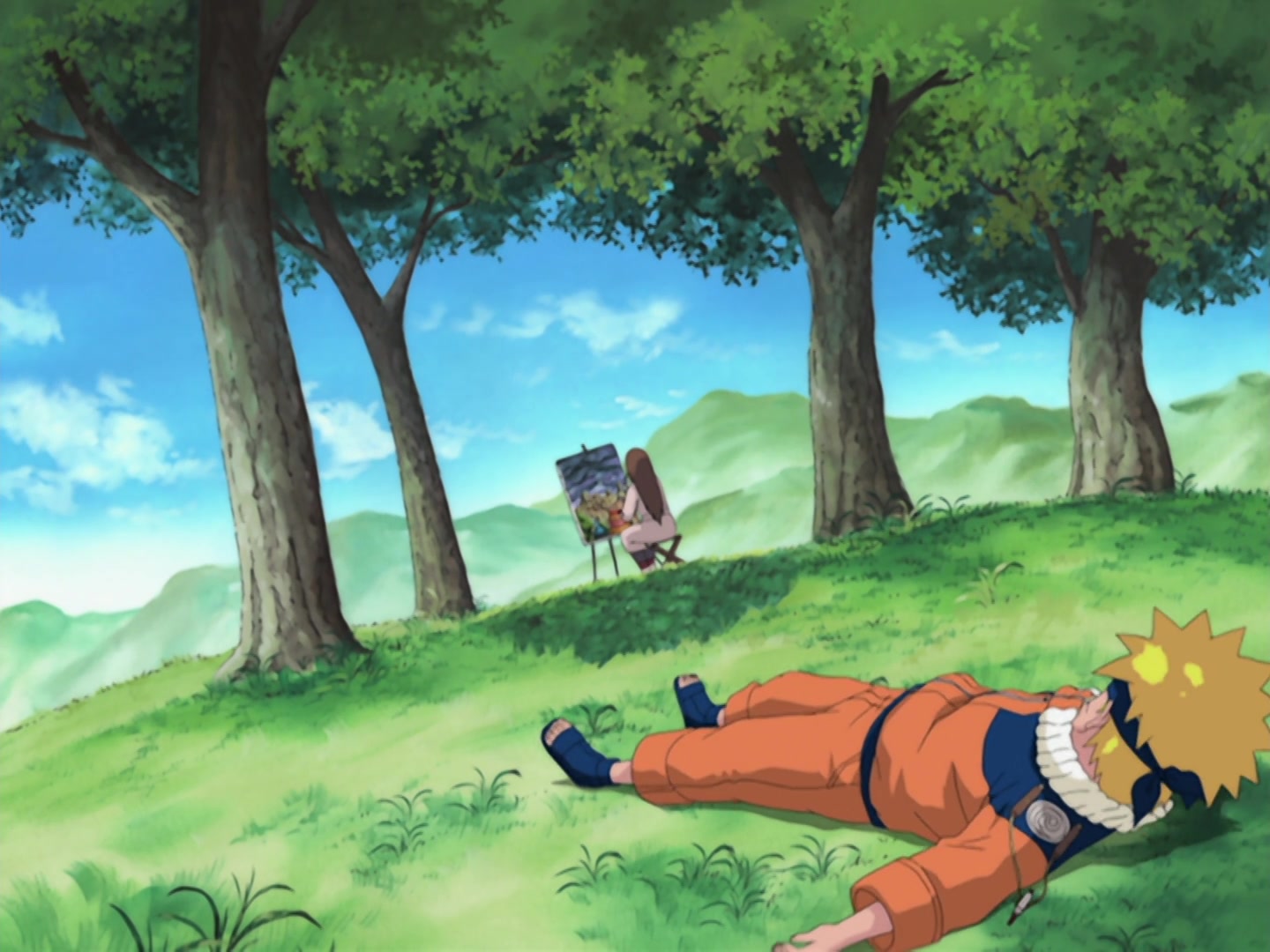 Naruto Ep 203: Kurenai's Decision, Squad 8 Left Behind @ 02:33