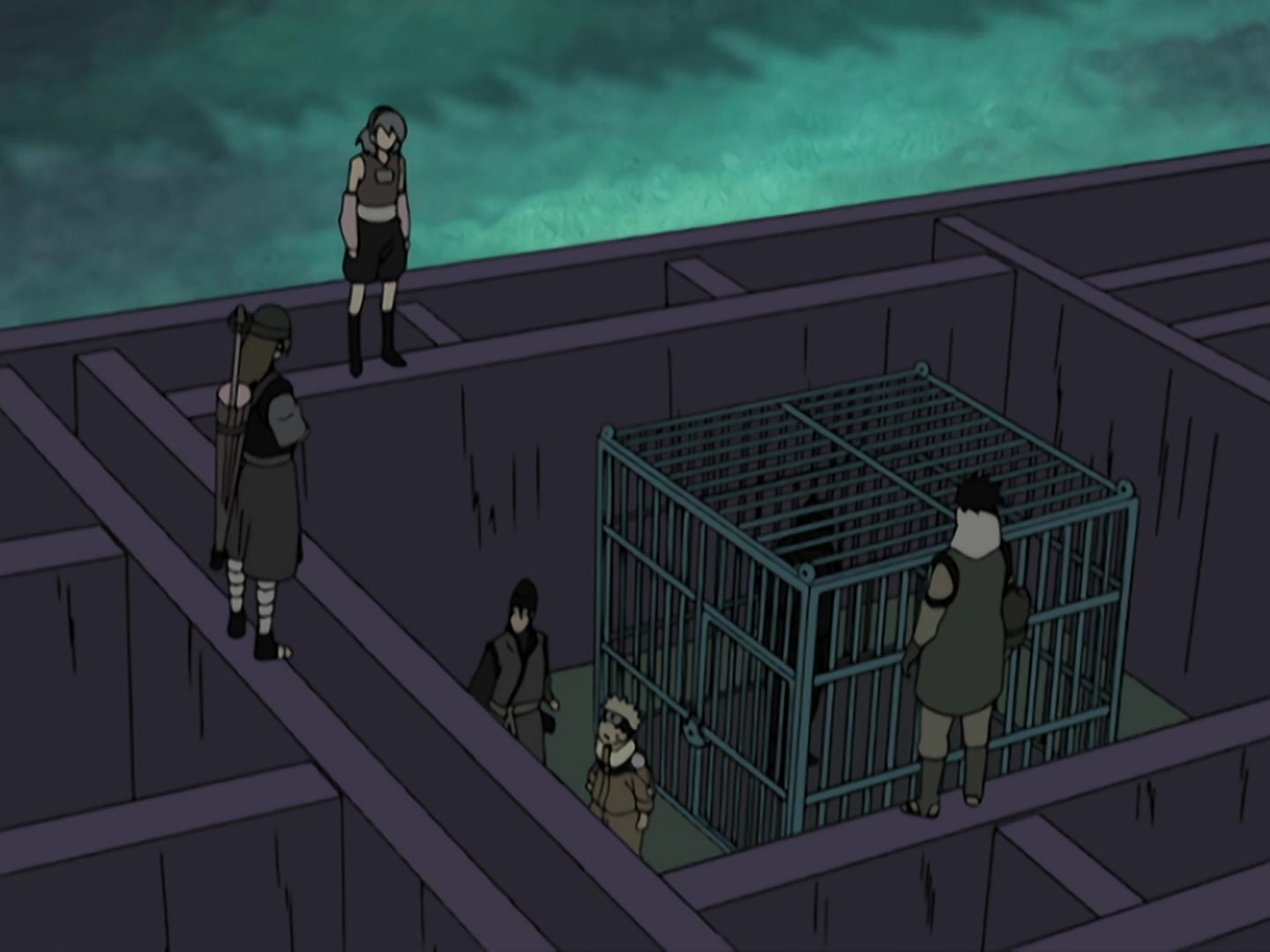 Naruto Ep 209: The Enemy Ninja Dropouts @ 20:47