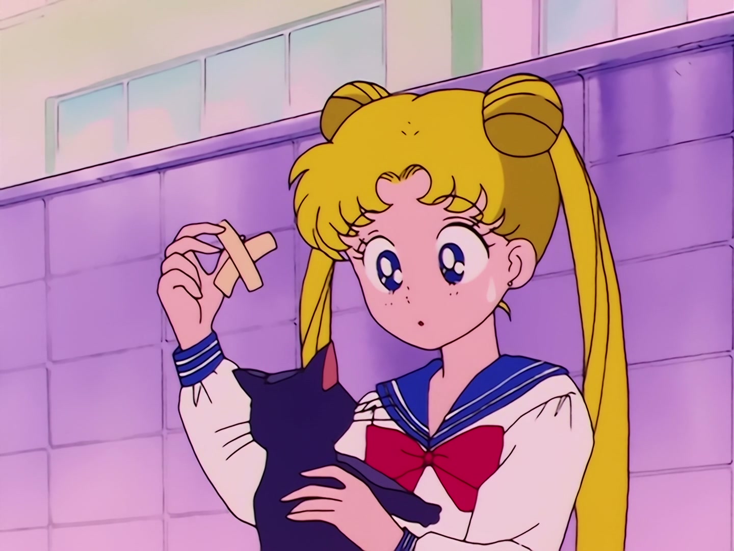 Sailor Moon Ep 1: The Crybaby Usagi's Magnificent Transformation @ 00:03:05