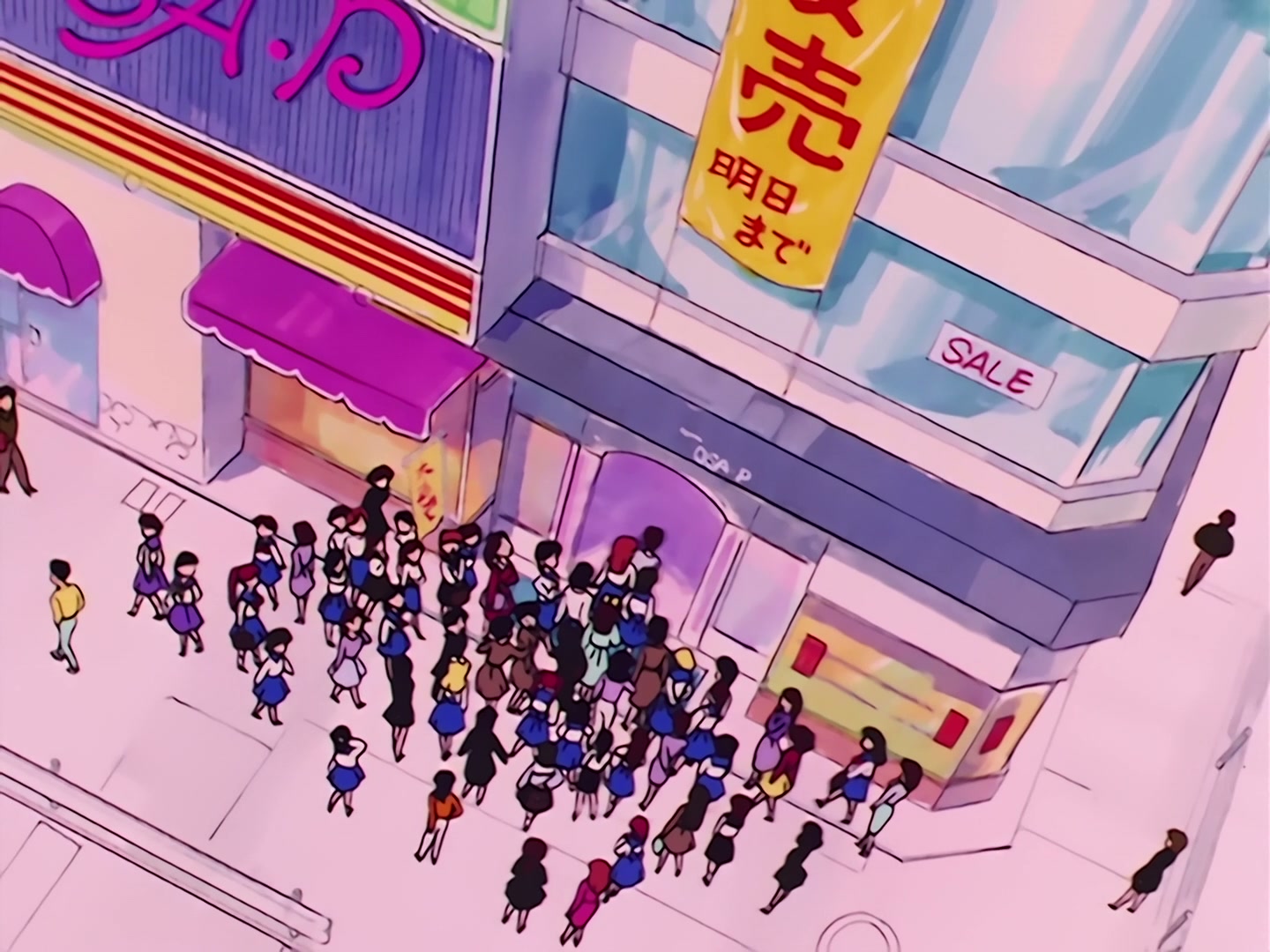 Sailor Moon Ep 1: The Crybaby Usagi's Magnificent Transformation @ 00:07:03
