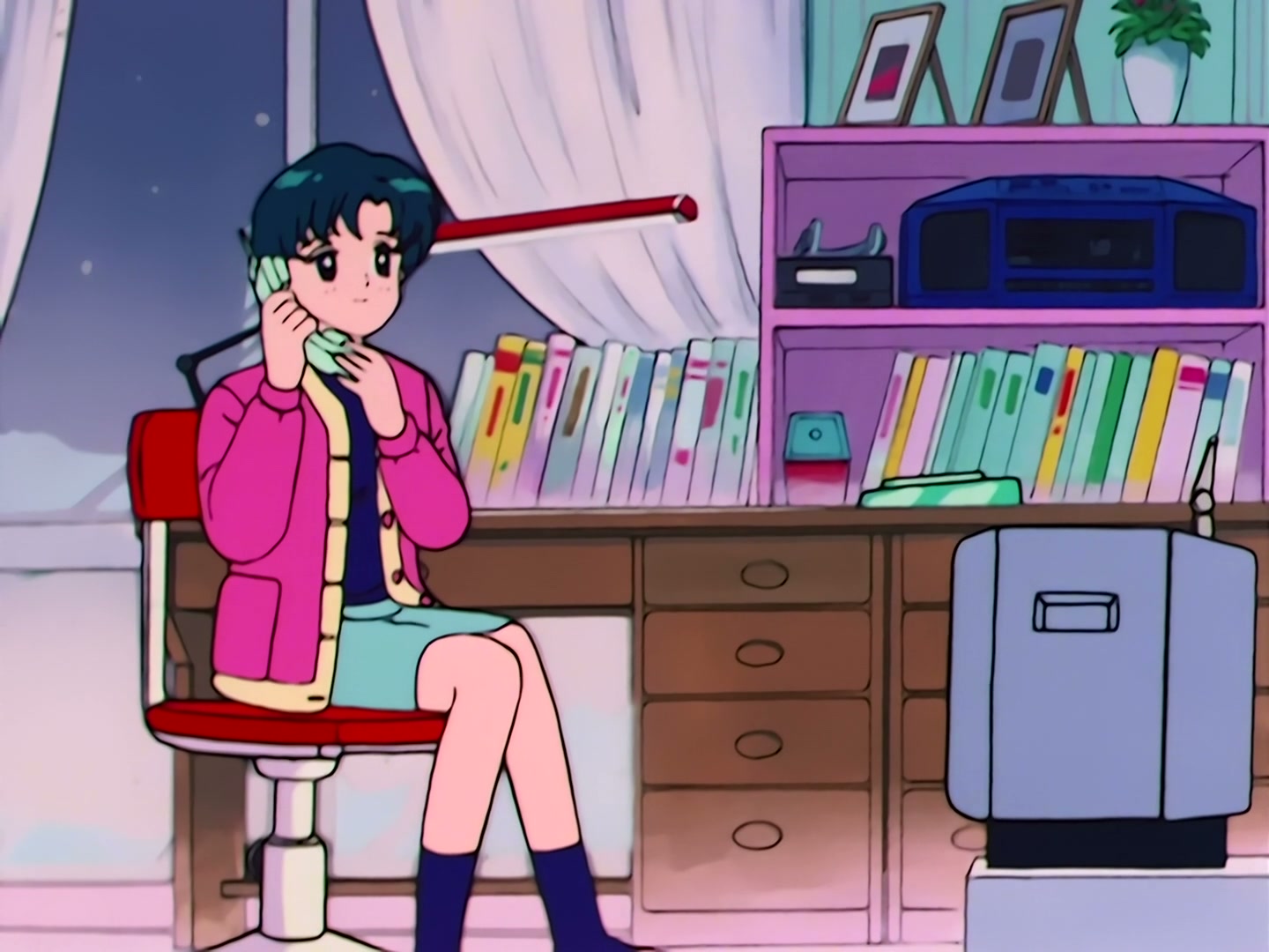 Sailor Moon Ep 41: I Won't Run Away from Love Anymore! Ami and Mamoru's Showdown @ 00:03:44