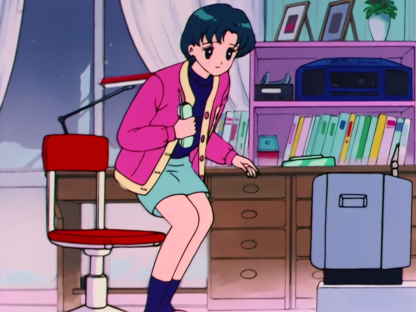Sailor Moon Ep 41: I Won't Run Away from Love Anymore! Ami and Mamoru's Showdown @ 00:03:48