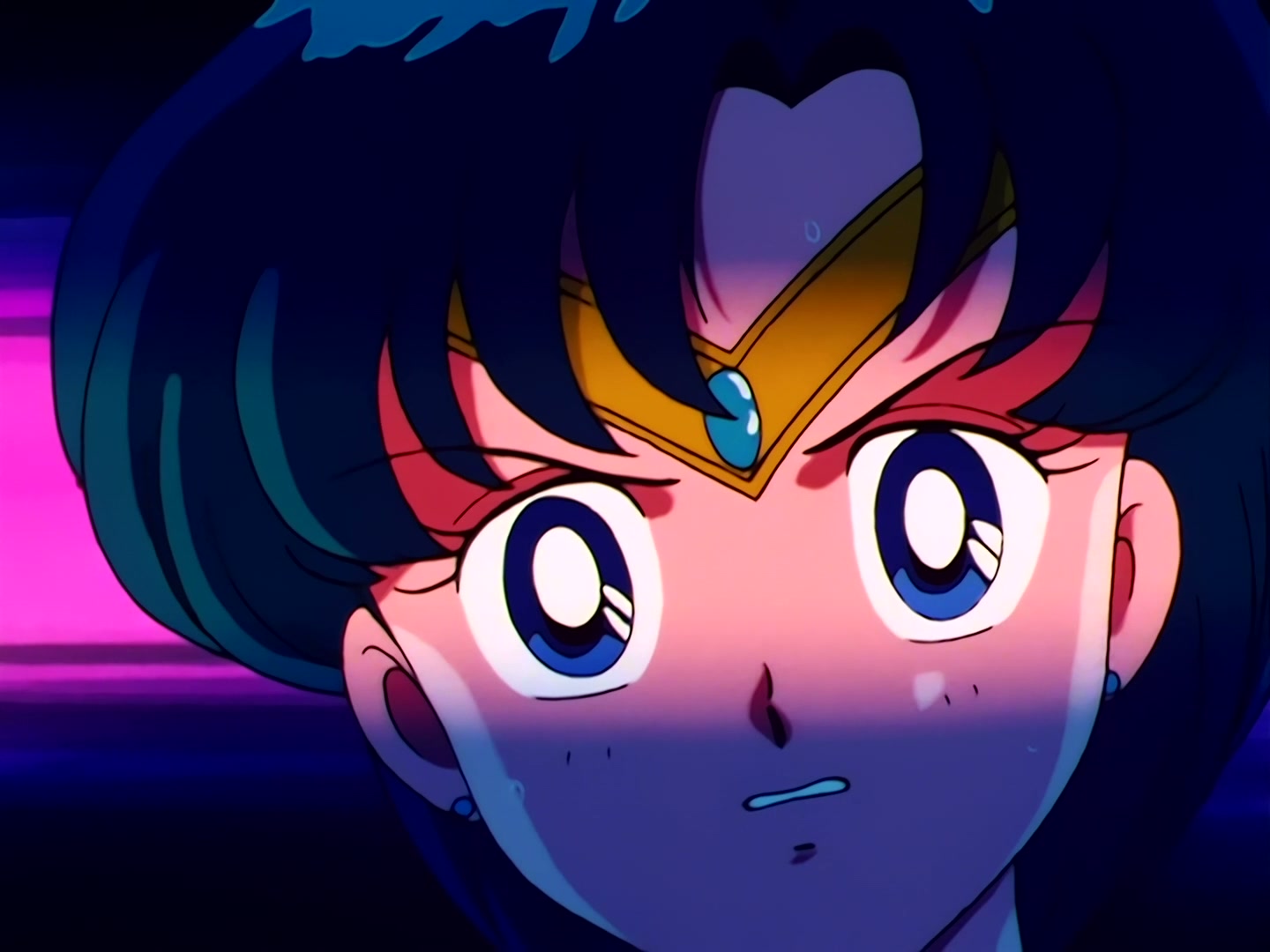 Sailor Moon Ep 41: I Won't Run Away from Love Anymore! Ami and Mamoru's Showdown @ 00:11:01