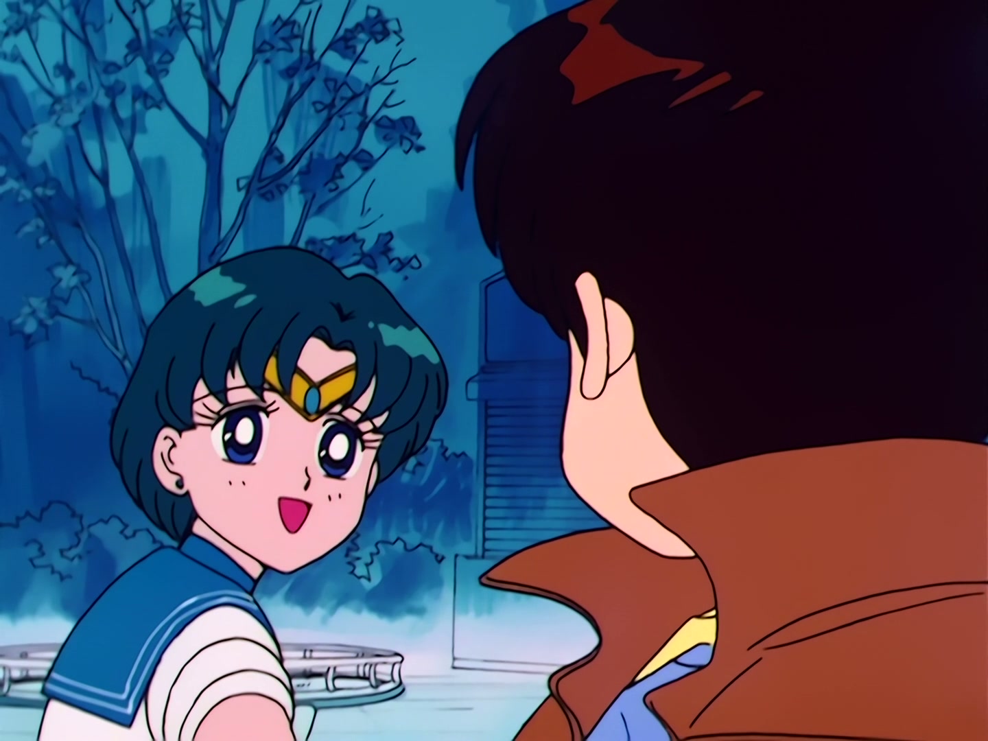 Sailor Moon Ep 41: I Won't Run Away from Love Anymore! Ami and Mamoru's Showdown @ 00:15:39