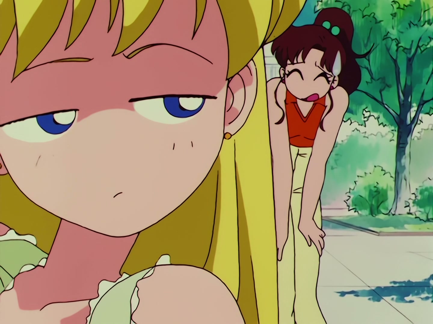 Sailor Moon Ep 65: Dispute Over Love! Minako and Makoto Face Off @ 00:02:34