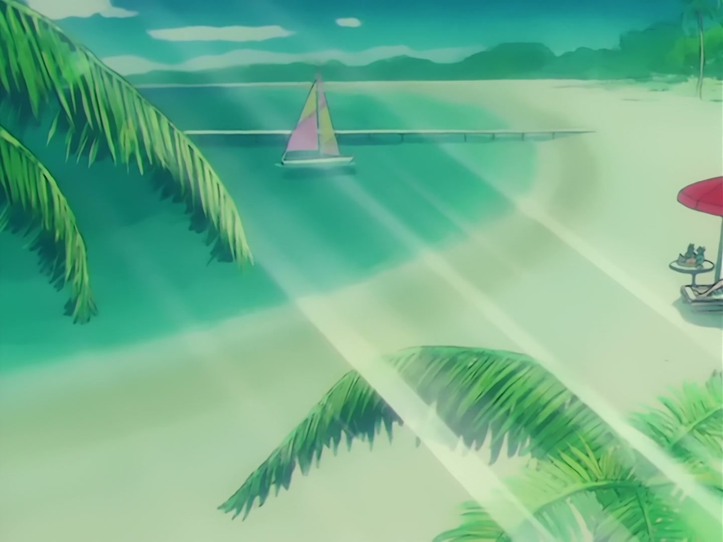 Sailor Moon Ep 67: The Ocean! The Island! A Vacation! A Break for the Guardians @ 00:02:47