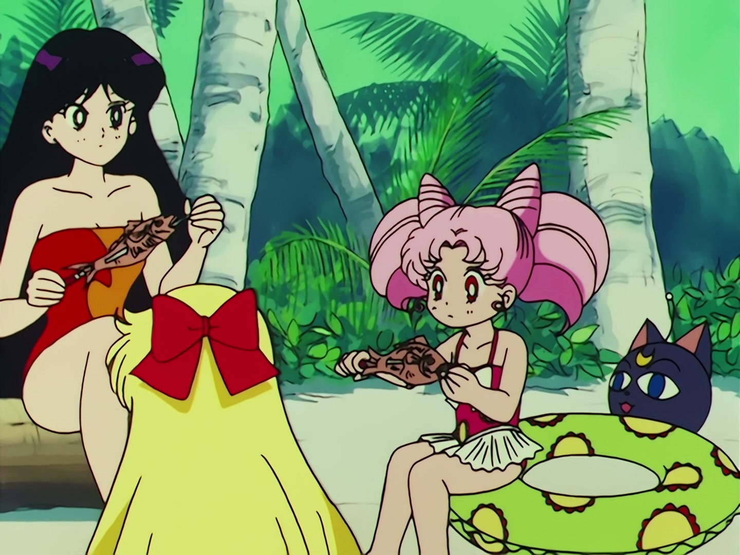 Sailor Moon Ep 67: The Ocean! The Island! A Vacation! A Break for the Guardians @ 00:07:12