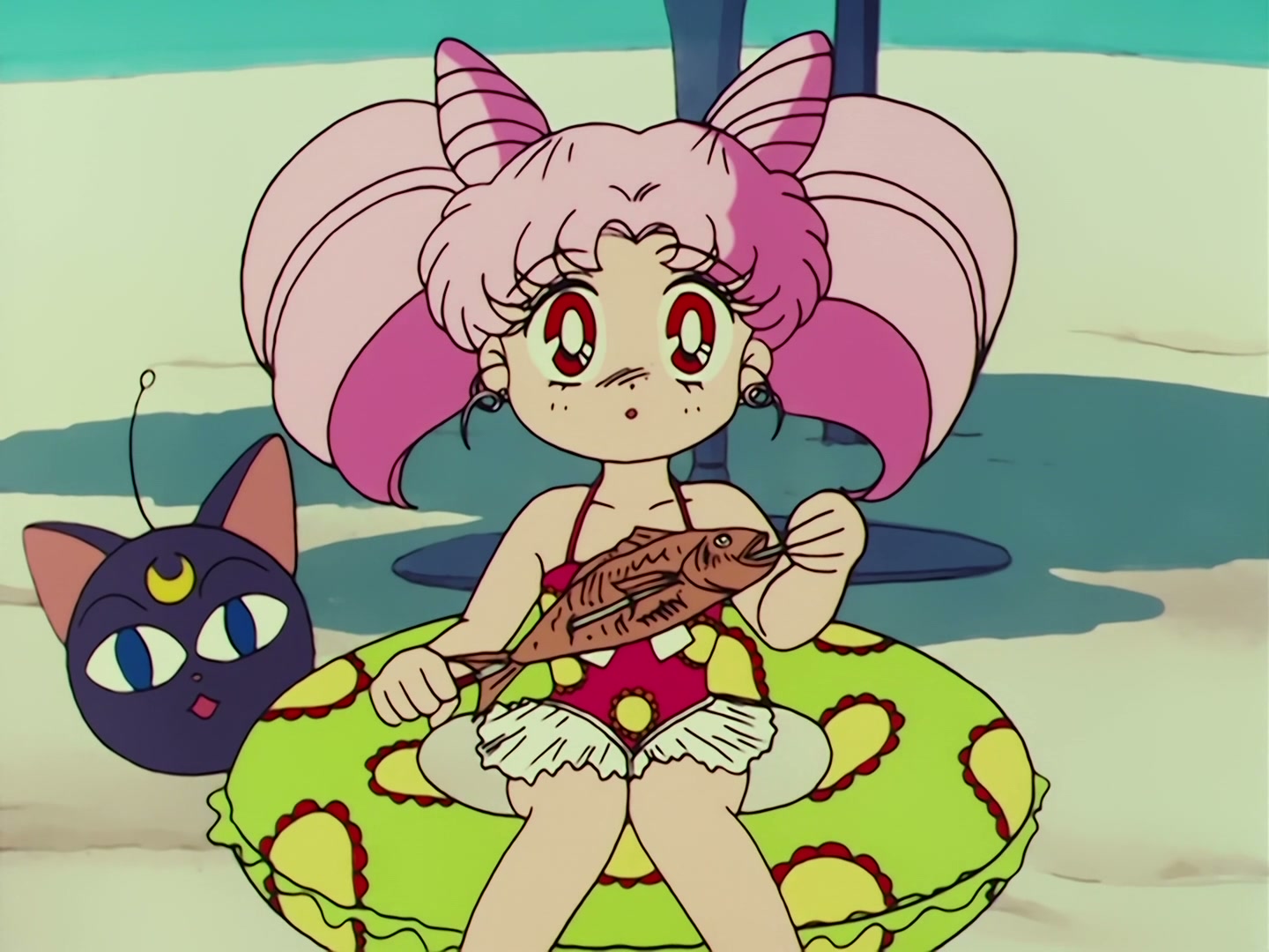 Sailor Moon Ep 67: The Ocean! The Island! A Vacation! A Break for the Guardians @ 00:07:16