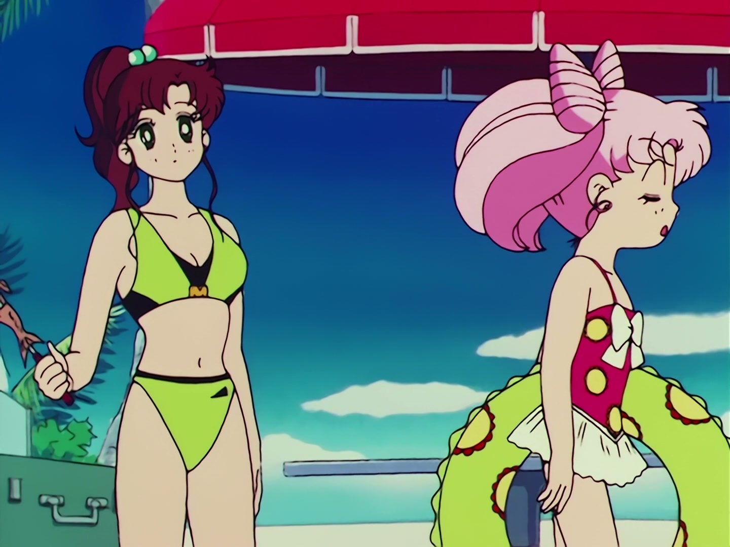 Sailor Moon Ep 67: The Ocean! The Island! A Vacation! A Break for the Guardians @ 00:07:25