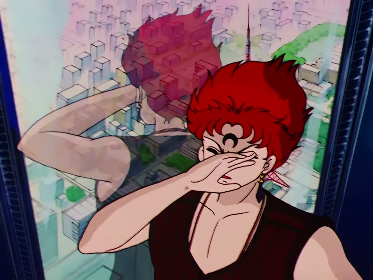 Sailor Moon Ep 73: A UFO Appears! The Sailor Guardians are Captured @ 00:03:35