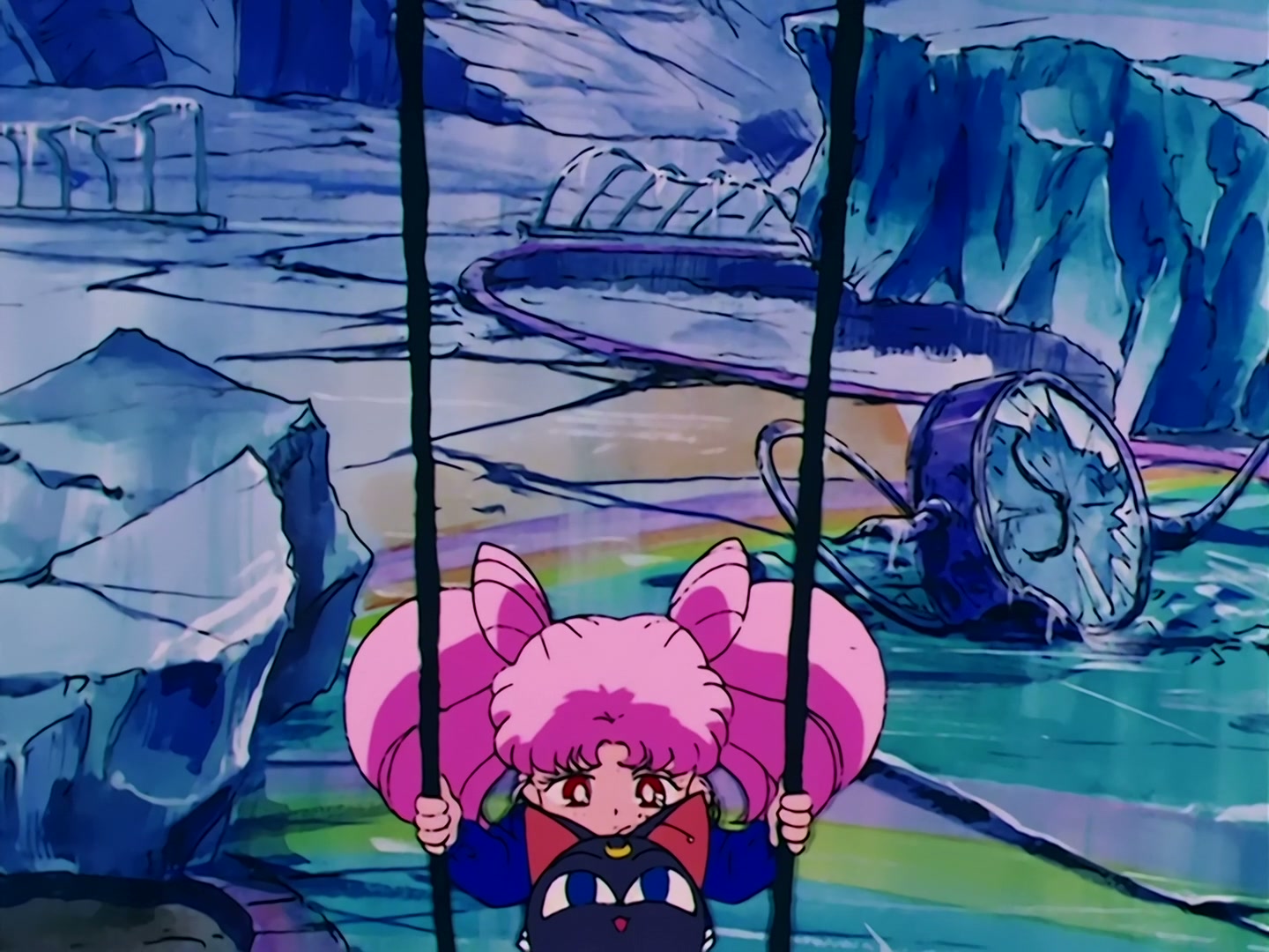 Sailor Moon Ep 84: Wiseman's Evil Hand! Chibi-Usa Disappears @ 00:07:20