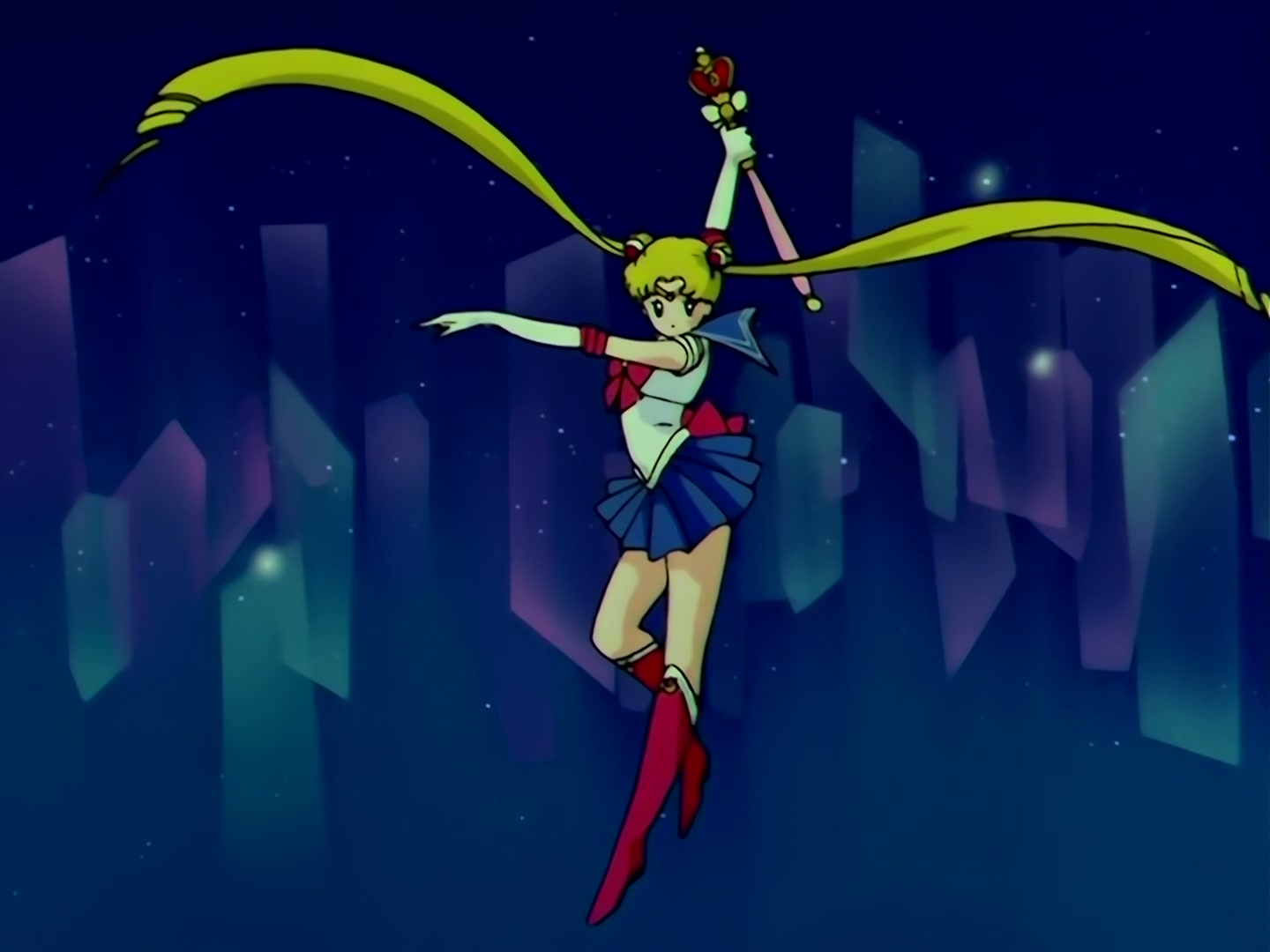 Sailor Moon Ep 111: The Holy Grail's Mystical Power! Moon's Double Transformation @ 00:10:35