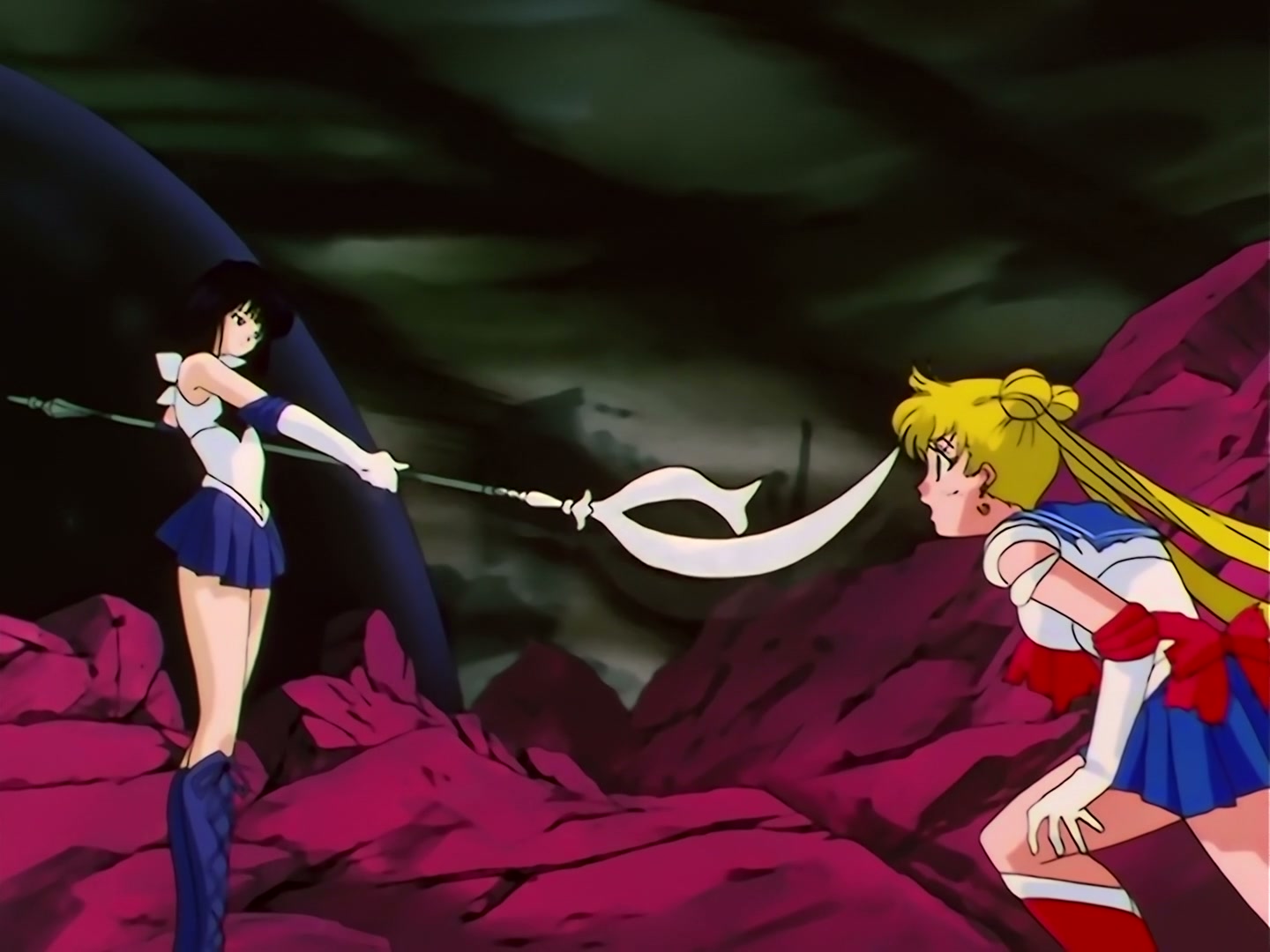 Sailor Moon Ep 125: The Shining Shooting Star: Saturn and the Messiah @ 00:17:57
