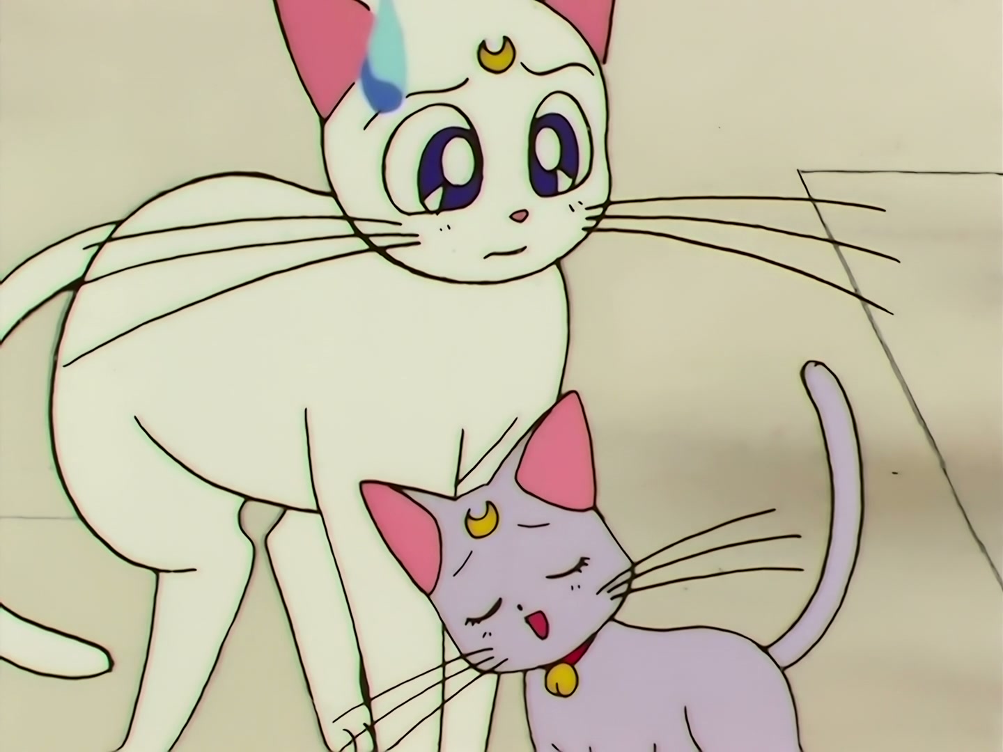 Sailor Moon Ep 133: Artemis is Cheating? Enter the Mysterious Kitten @ 00:04:59