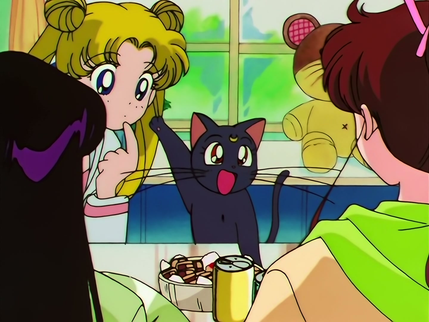 Sailor Moon Ep 133: Artemis is Cheating? Enter the Mysterious Kitten @ 00:10:33